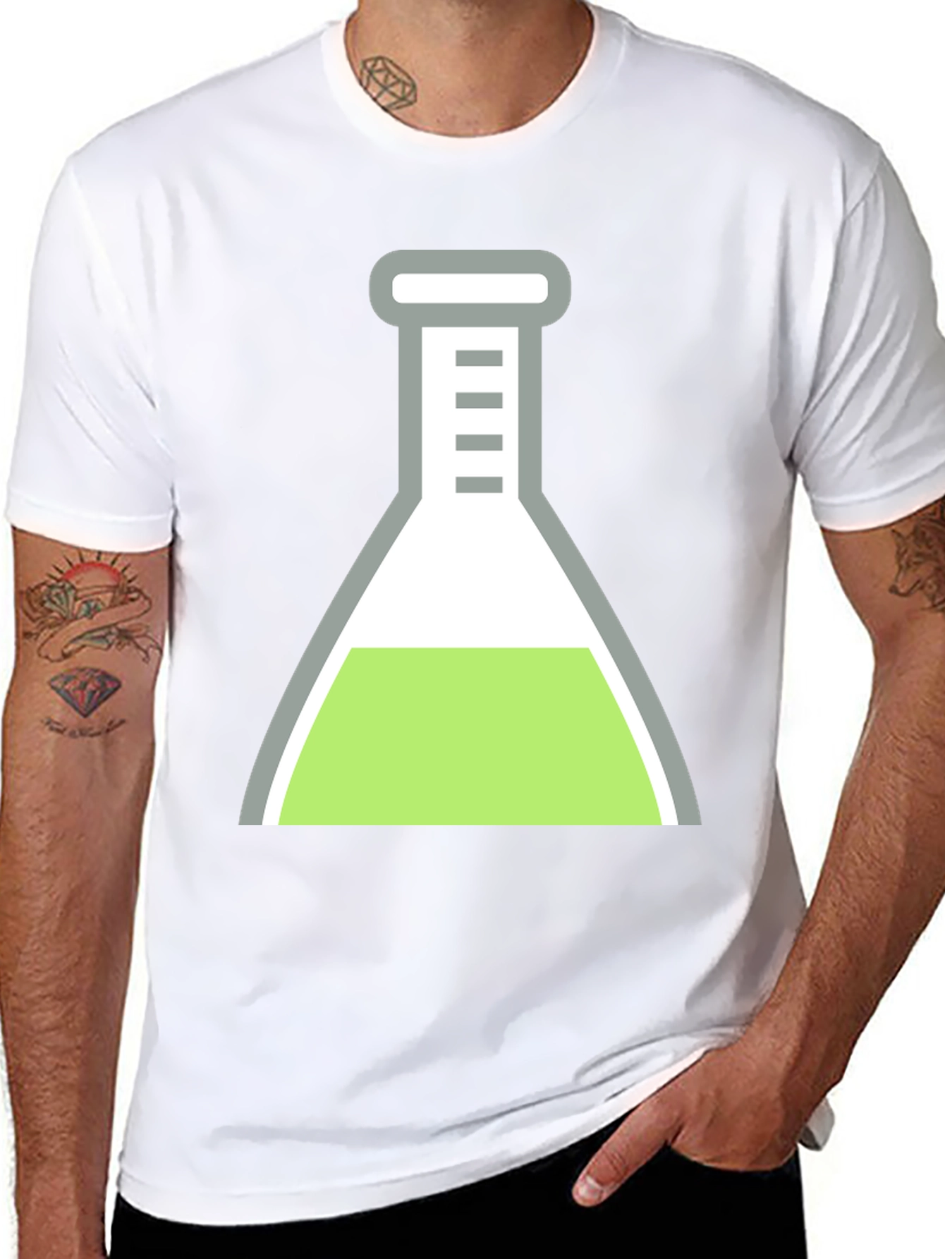 Science Beaker Graphic T-Shirt