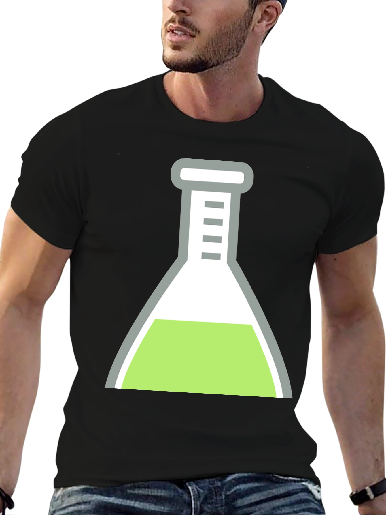 Science Beaker Graphic T-Shirt