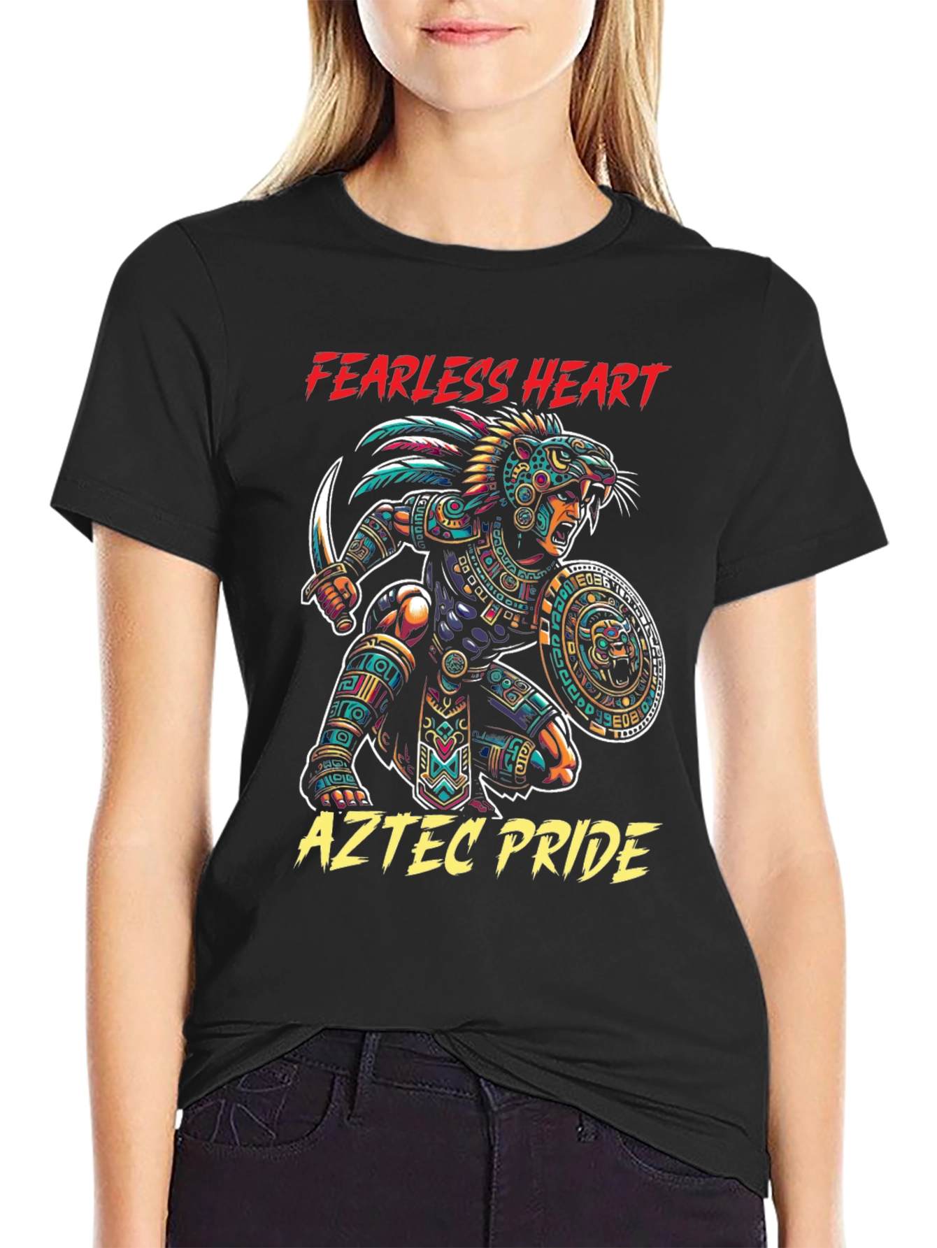 Fearless Heart Aztec Pride Graphic Tee