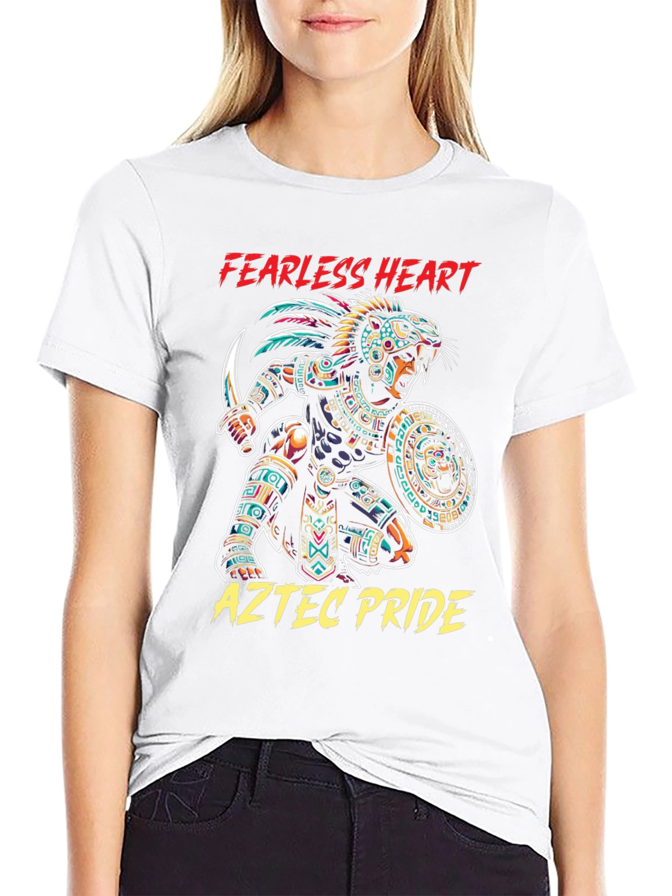 Fearless Heart Aztec Pride Graphic Tee