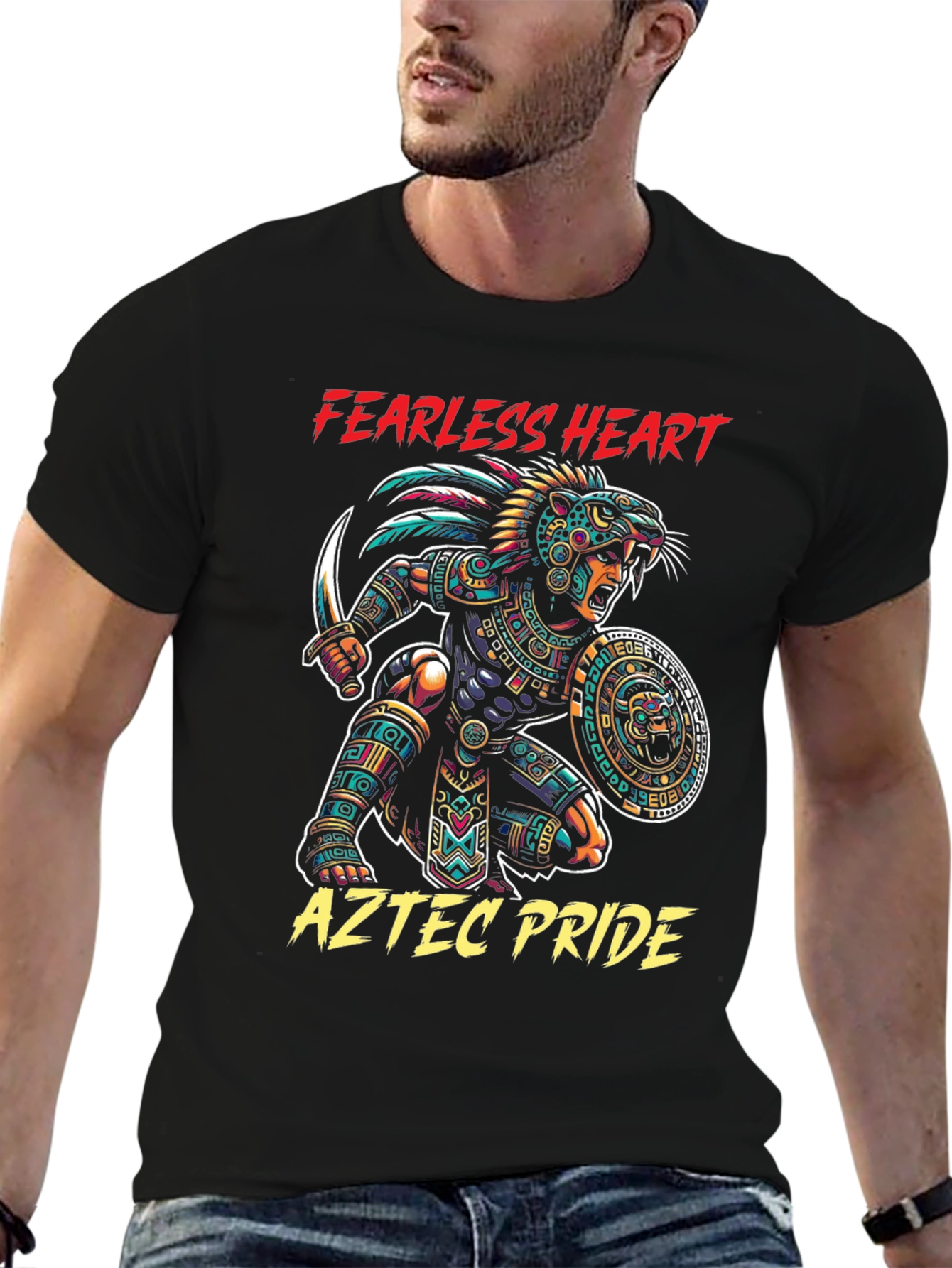 Fearless Heart Aztec Pride Graphic Tee