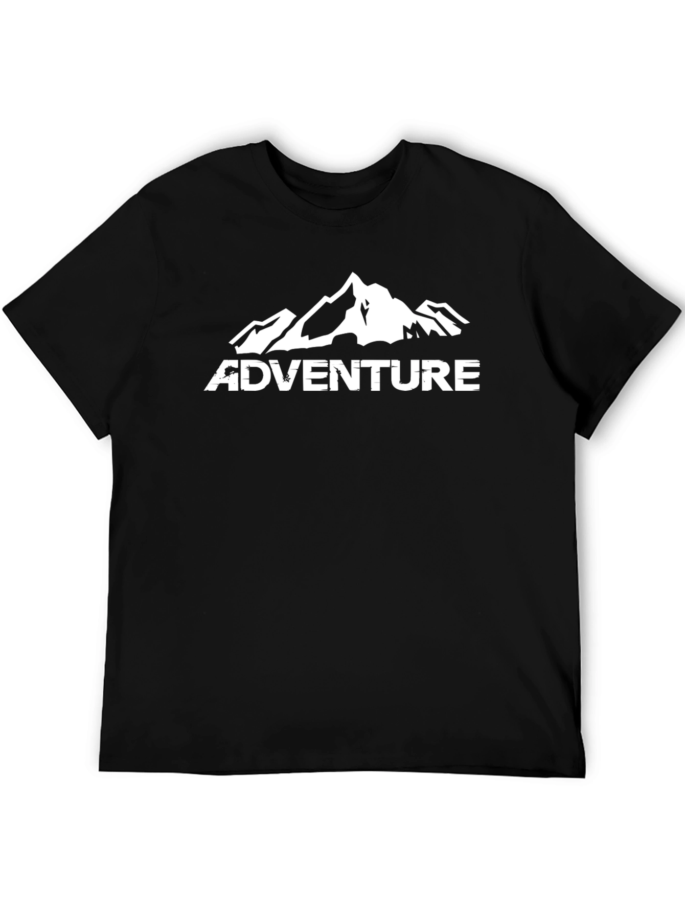 Adventure Mountain Graphic T-Shirt - Black