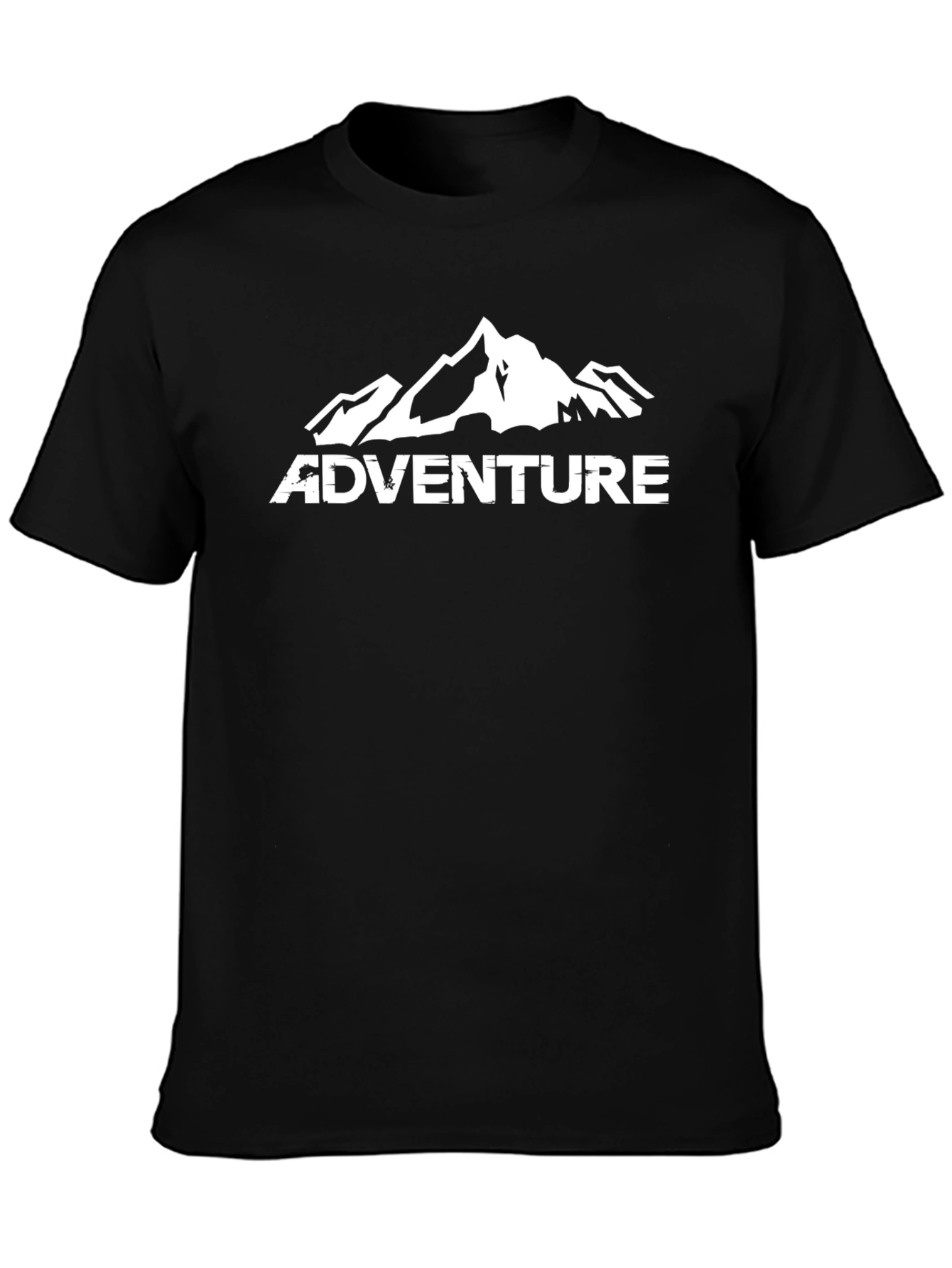 Adventure Mountain Graphic T-Shirt - Black
