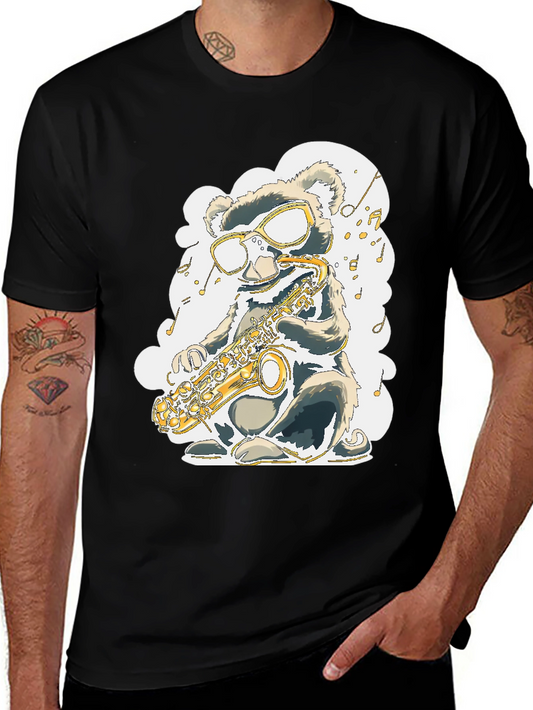 Cool Bear Saxophone T-Shirt