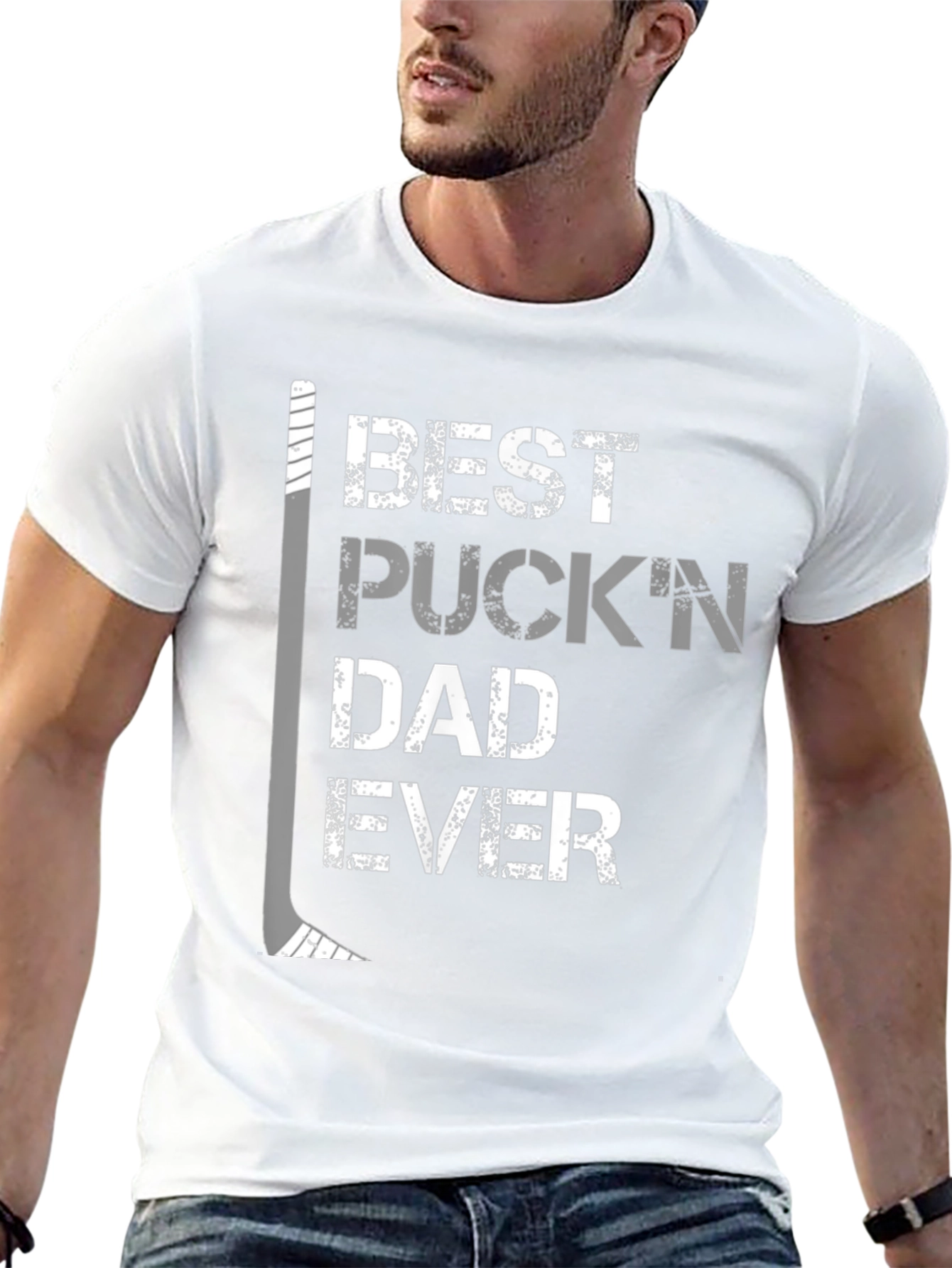 Best Puckn Dad Ever Hockey T-Shirt