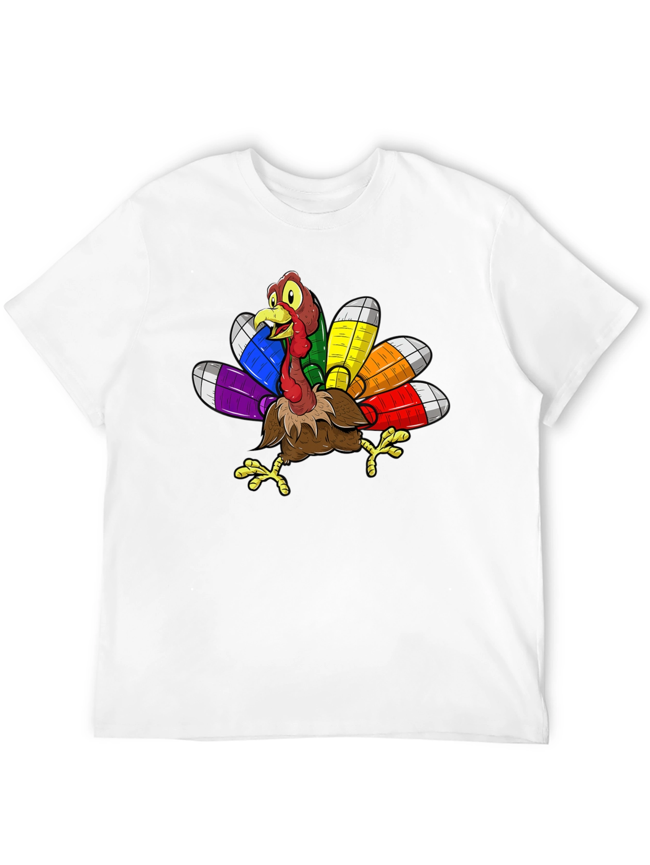 Thanksgiving Turkey Rainbow Pride T-Shirt