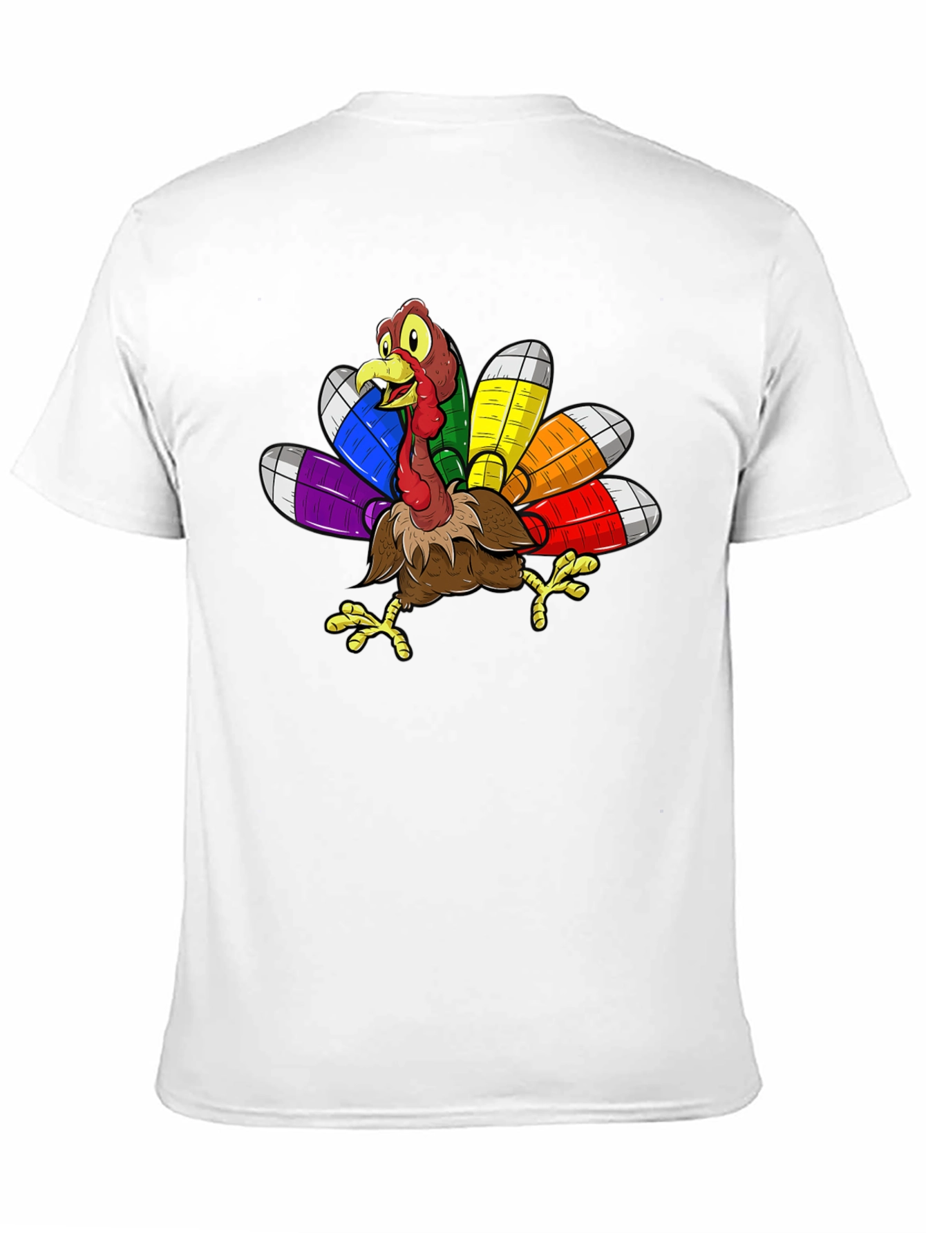 Thanksgiving Turkey Rainbow Pride T-Shirt