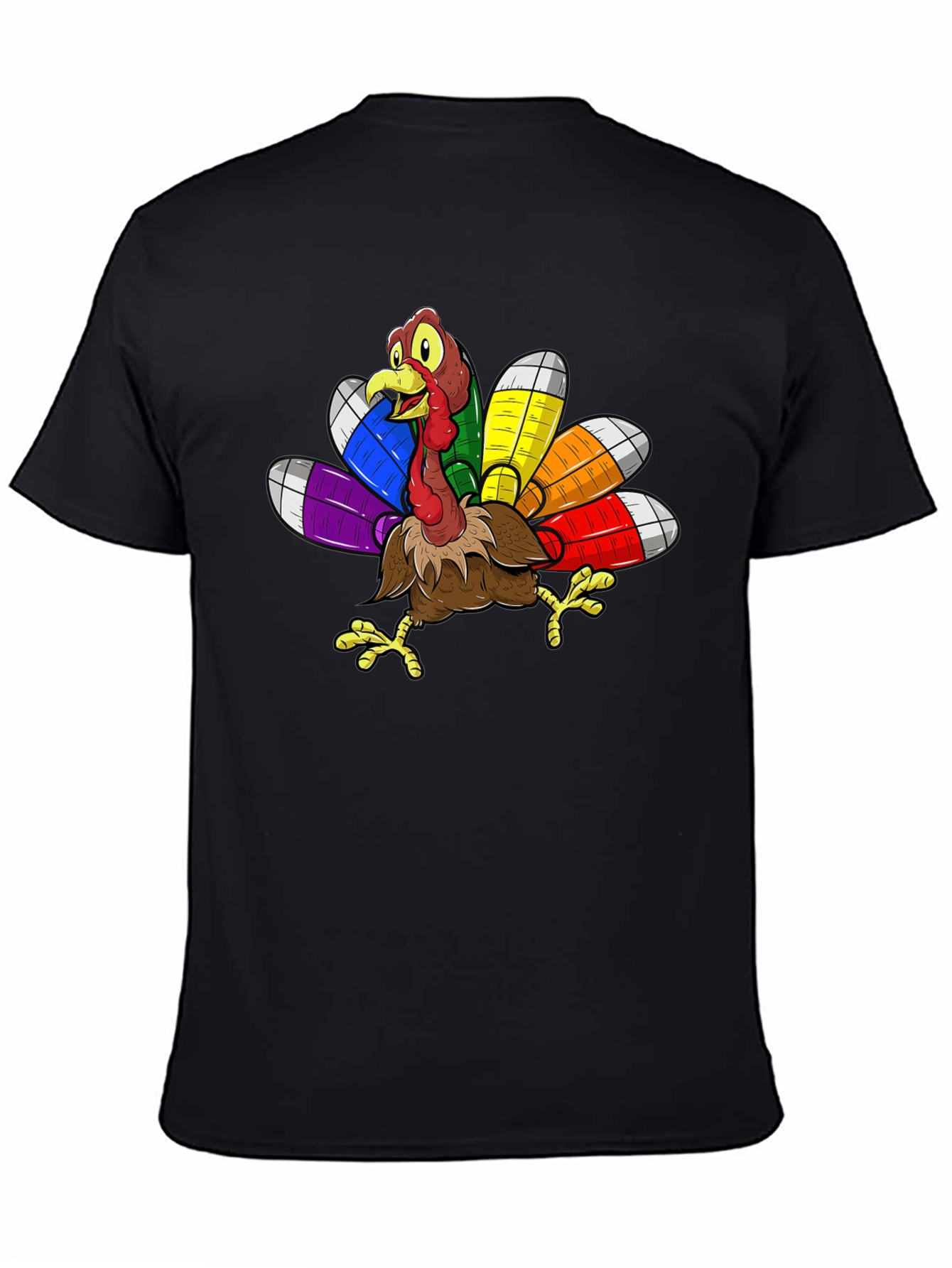Thanksgiving Turkey Rainbow Pride T-Shirt