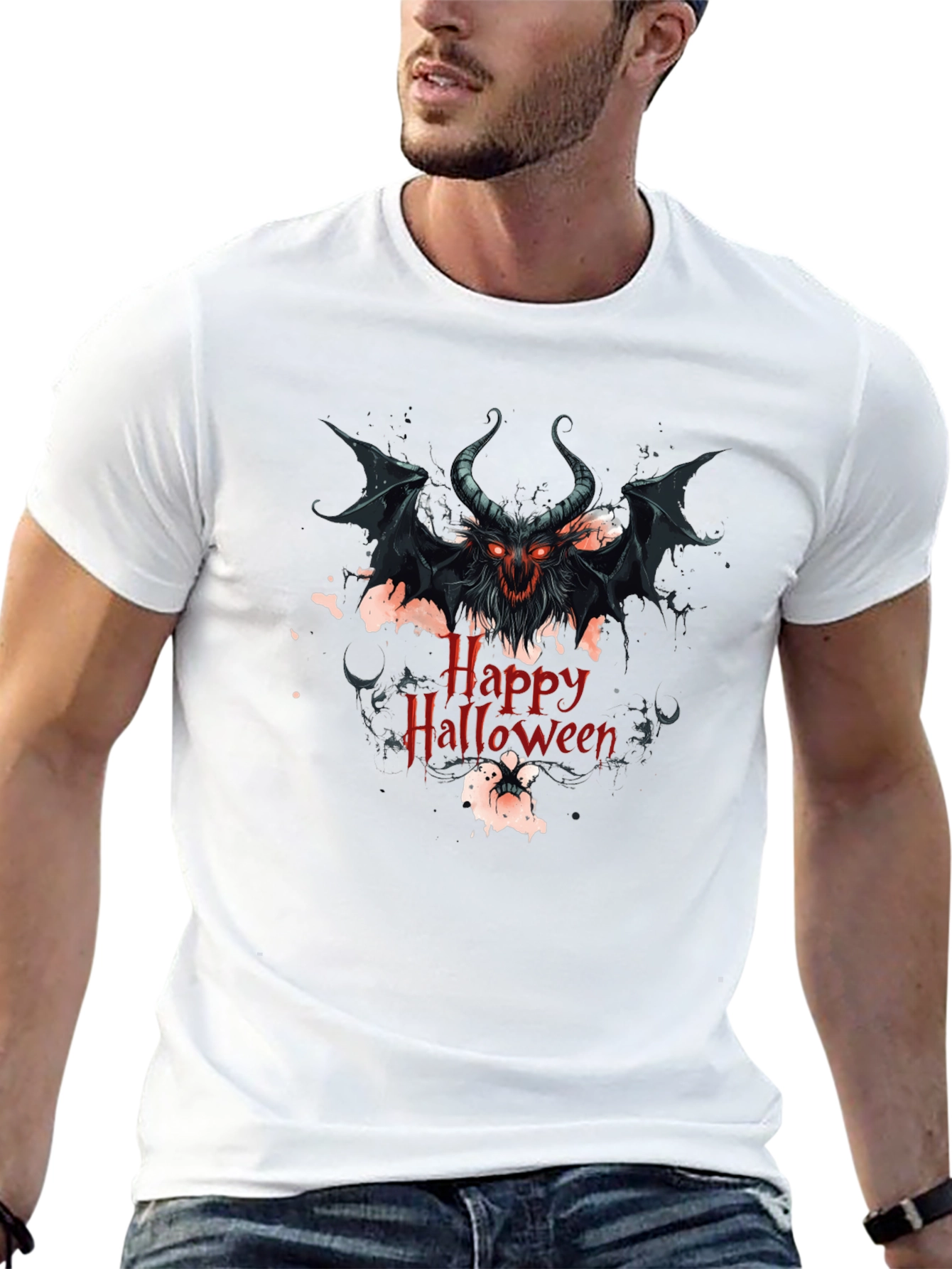 Happy Halloween Devil Graphic Tee