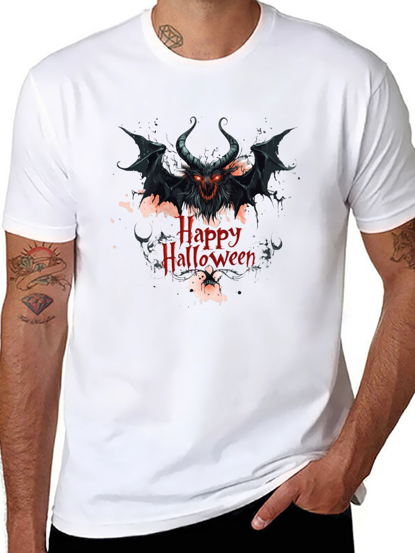 Happy Halloween Devil Graphic Tee
