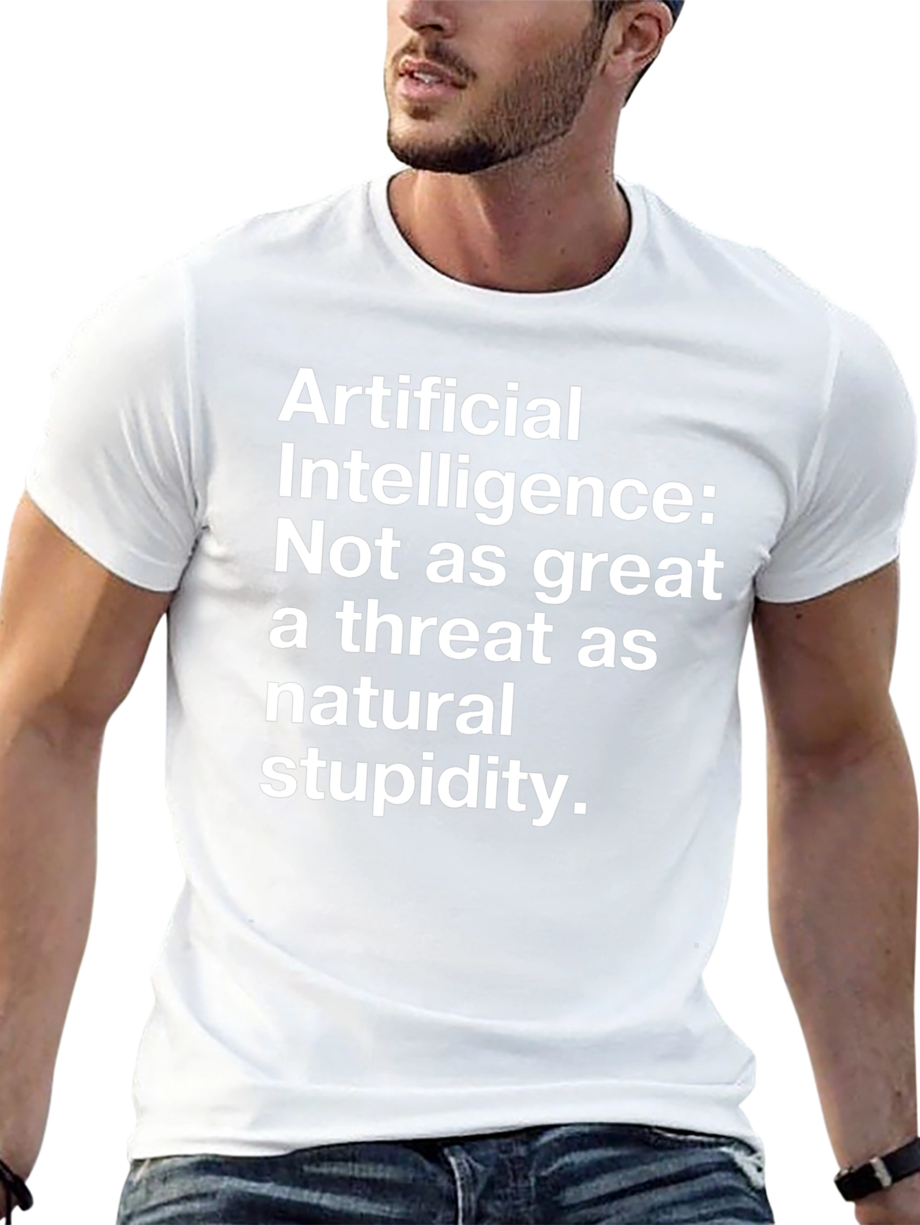 AI vs Stupidity Graphic Tee
