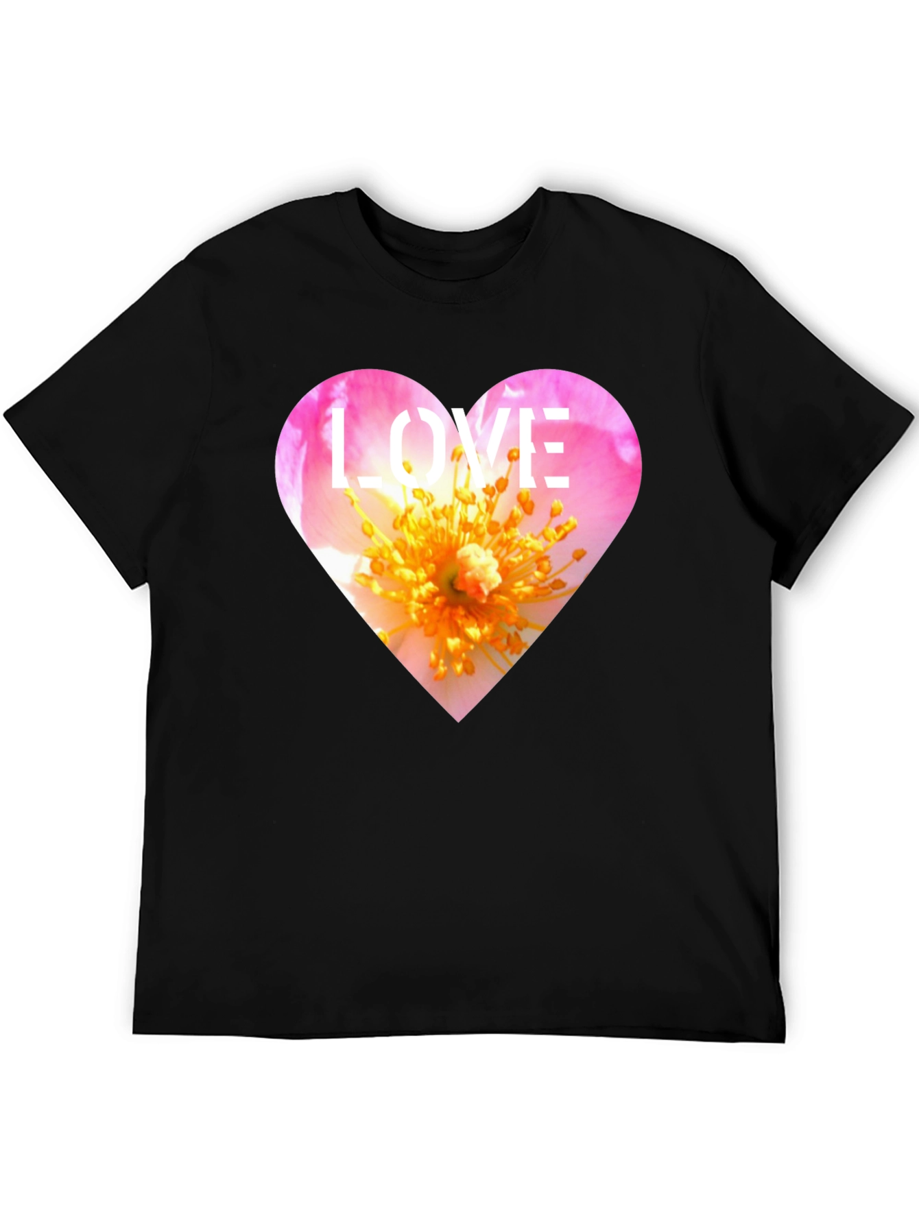 Love Heart Floral T-Shirt - Stylish Graphic Tee