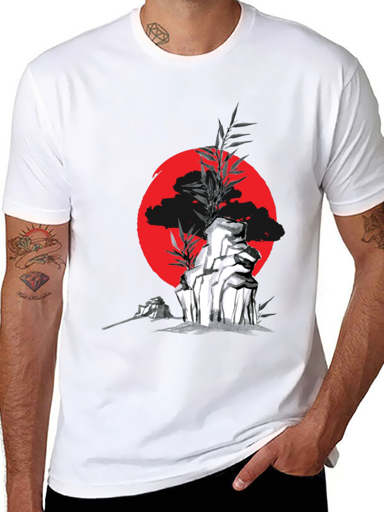 Zen Garden Graphic Tee - Japanese Style