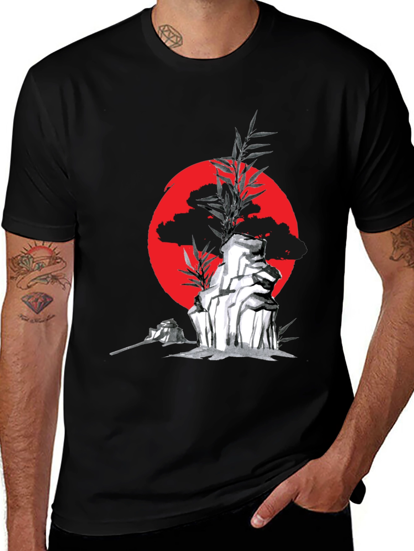 Zen Garden Graphic Tee - Japanese Style