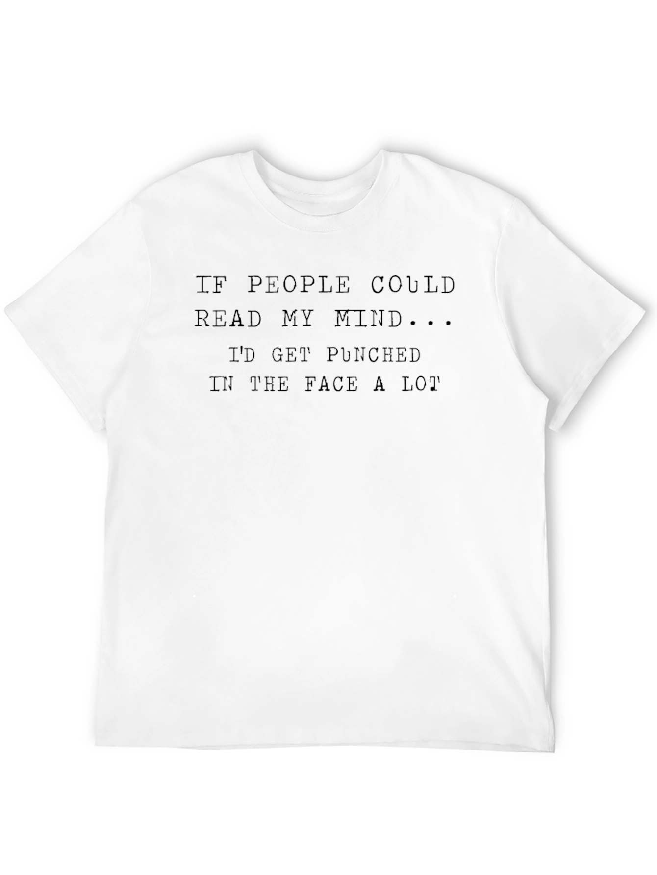 Humorous Read My Mind Black T-Shirt