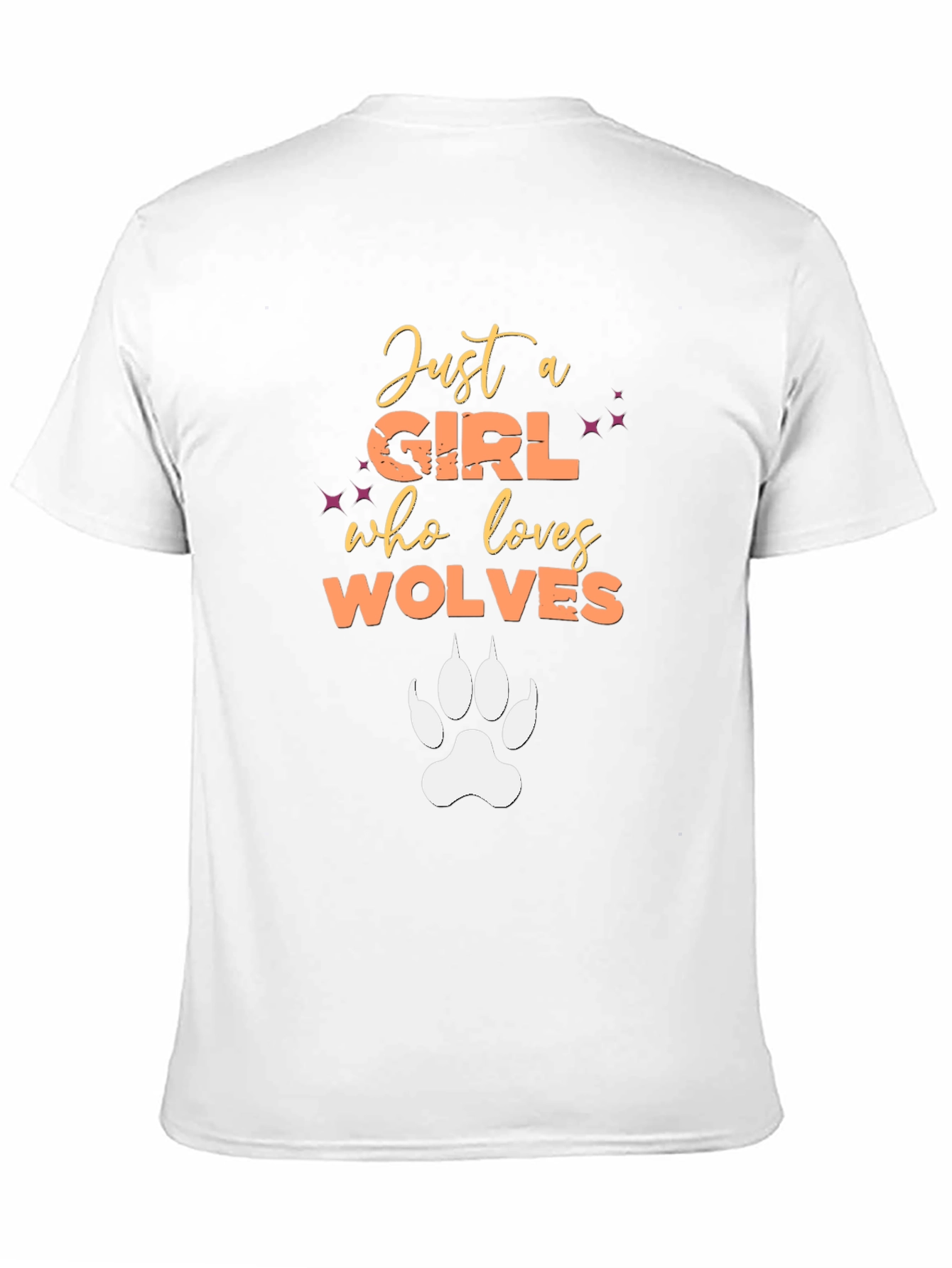 Just A Girl Who Loves Wolves Graphic T-Shirt