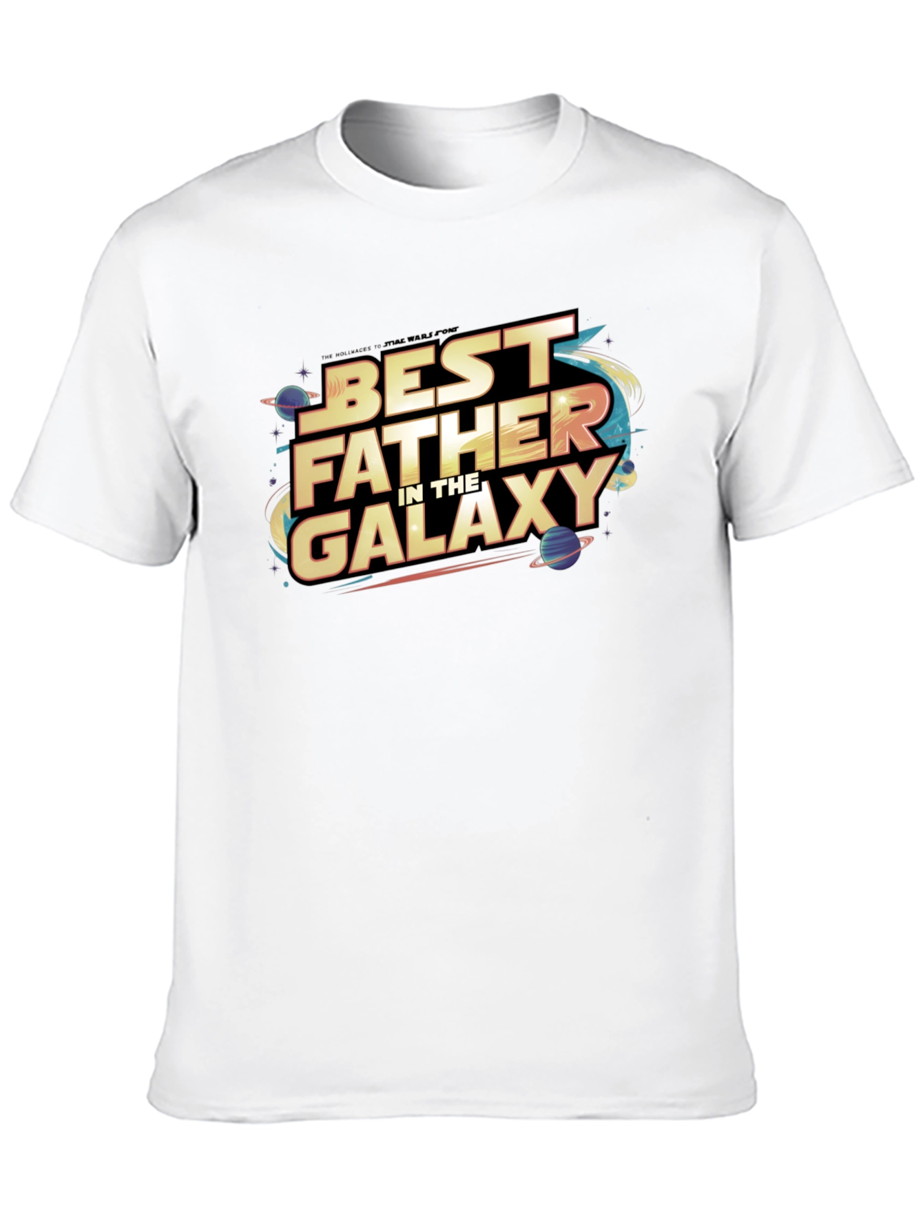 Best Father in the Galaxy Graphic T-Shirt