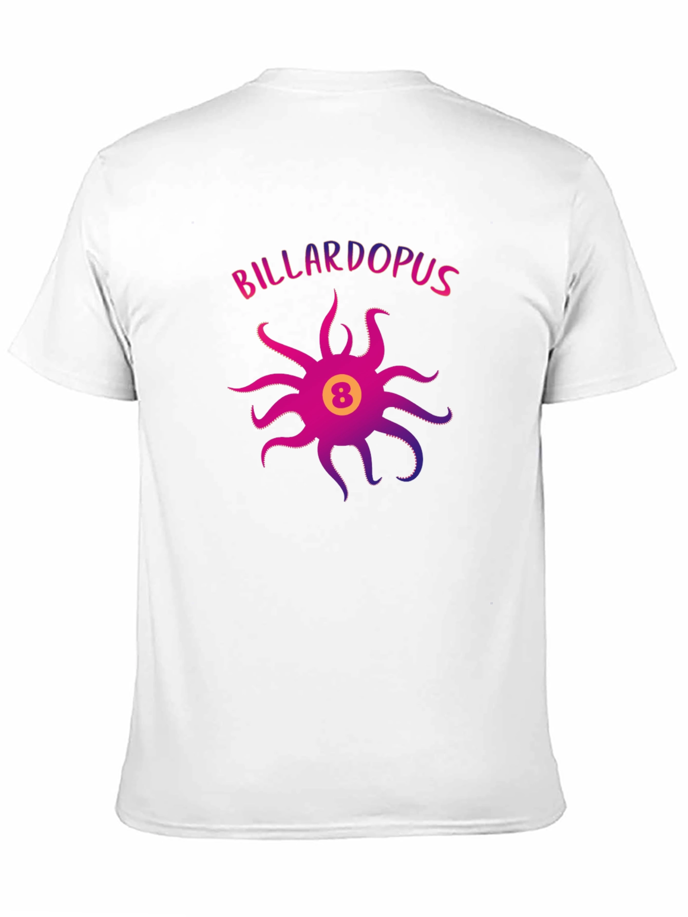Billardopus Black T-Shirt - Octopus Billiards Design
