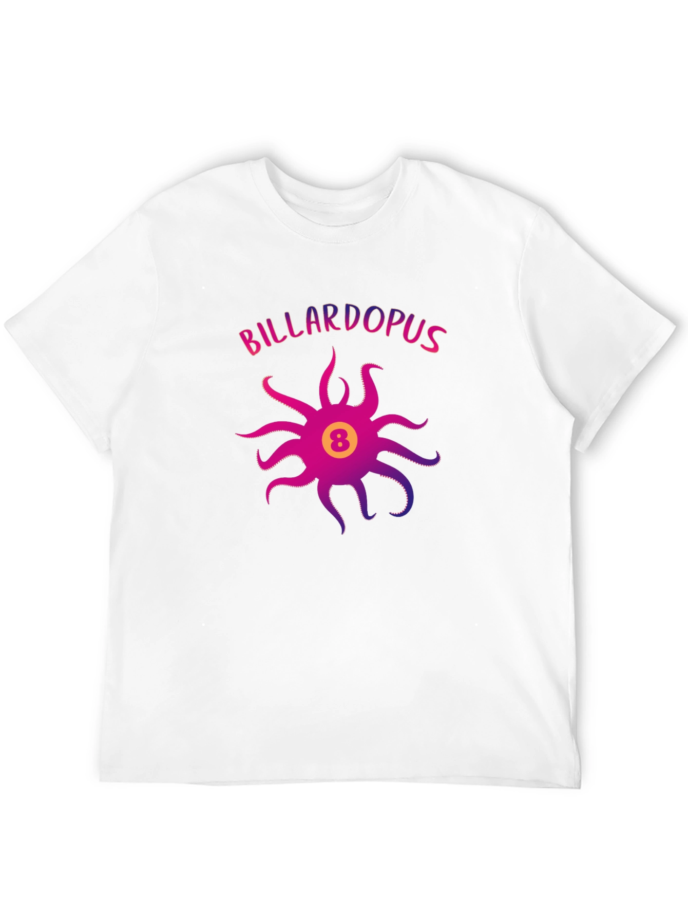 Billardopus Black T-Shirt - Octopus Billiards Design