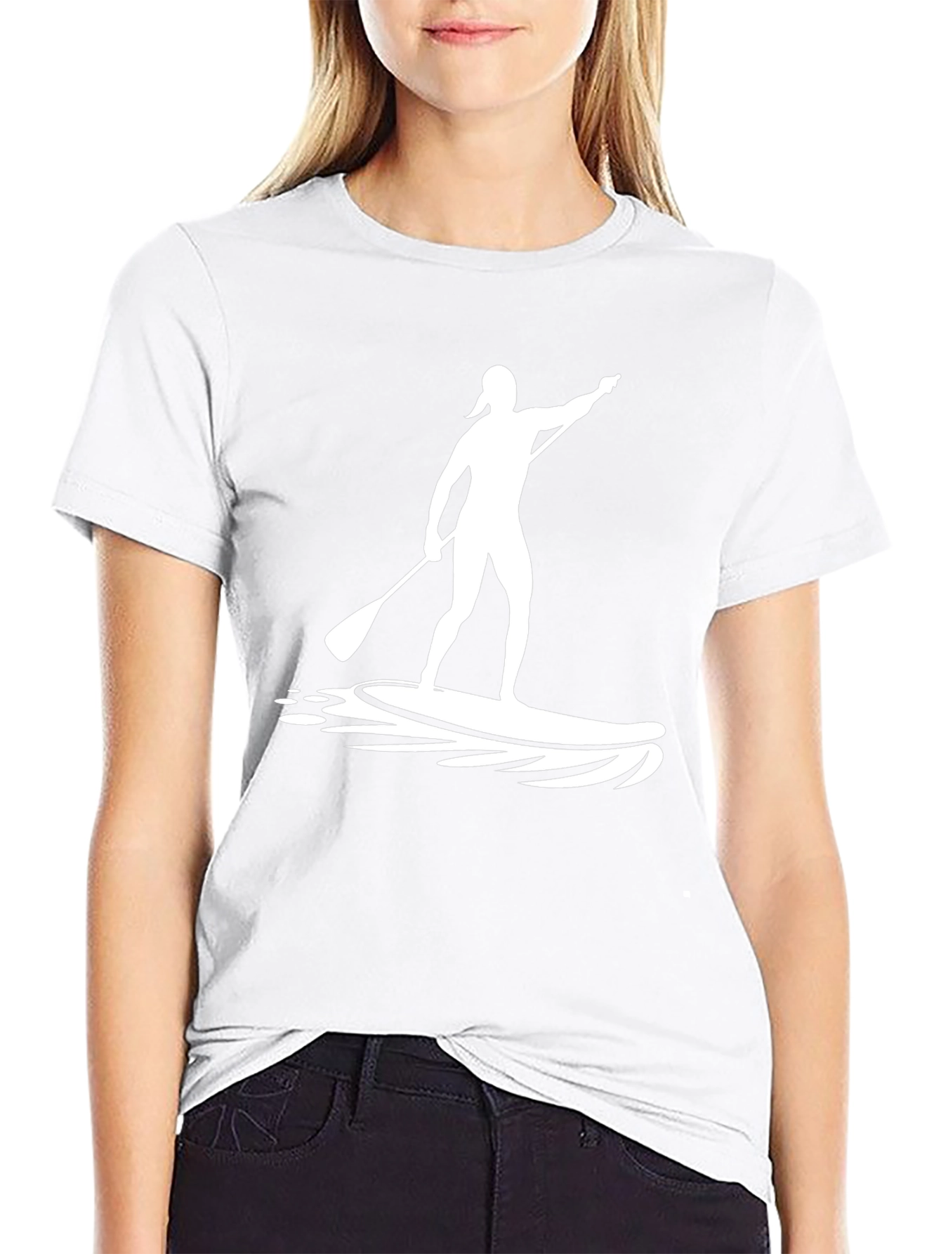 Paddle Boarder Graphic Tee - Surfs Up!