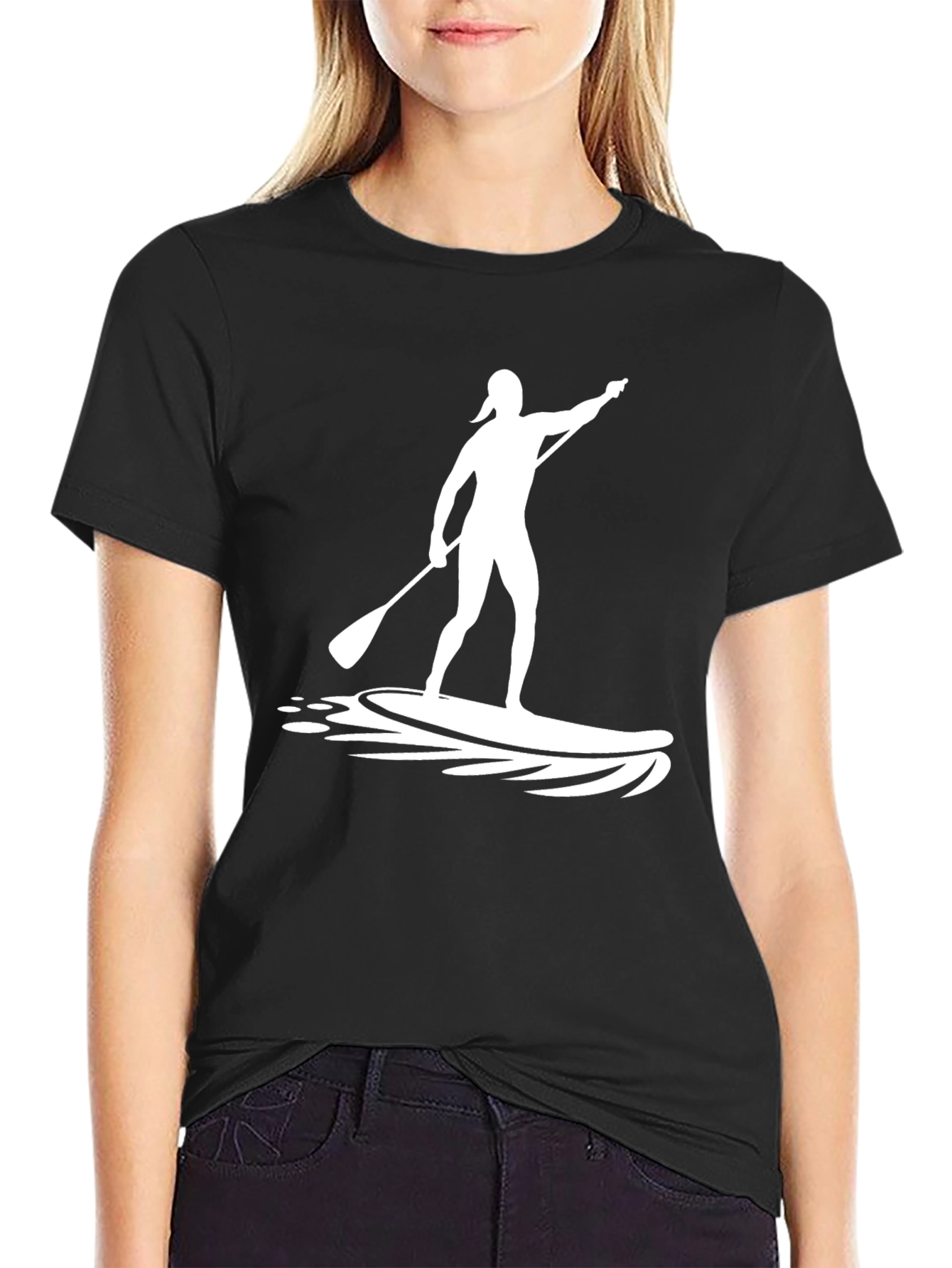 Paddle Boarder Graphic Tee - Surfs Up!