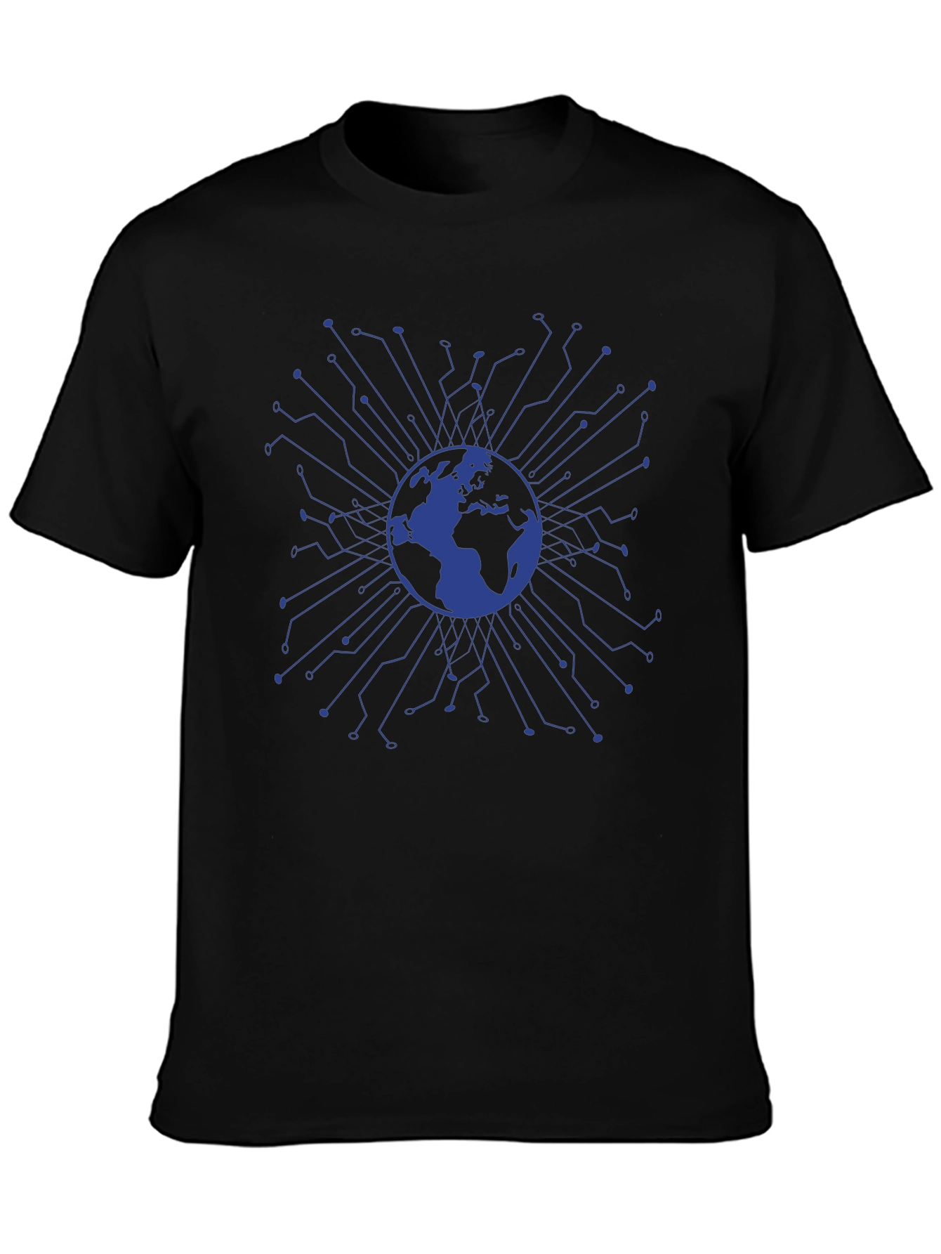 Global Tech Circuit Black T-Shirt