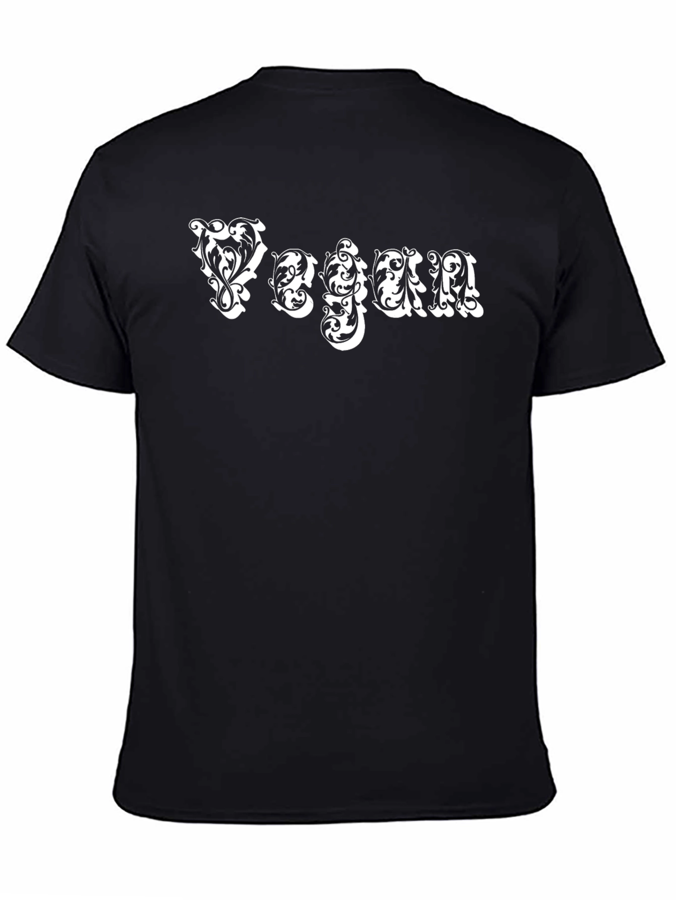 Vegan Ornate Lettering Graphic Tee