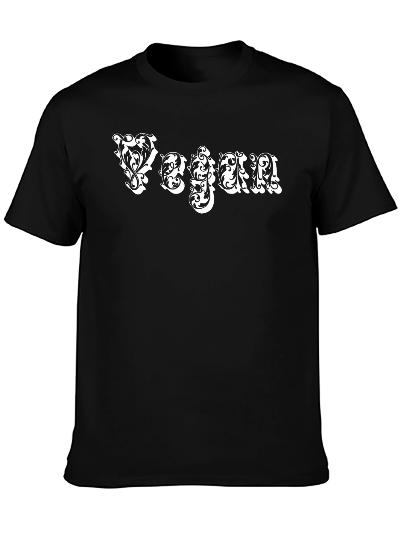 Vegan Ornate Lettering Graphic Tee