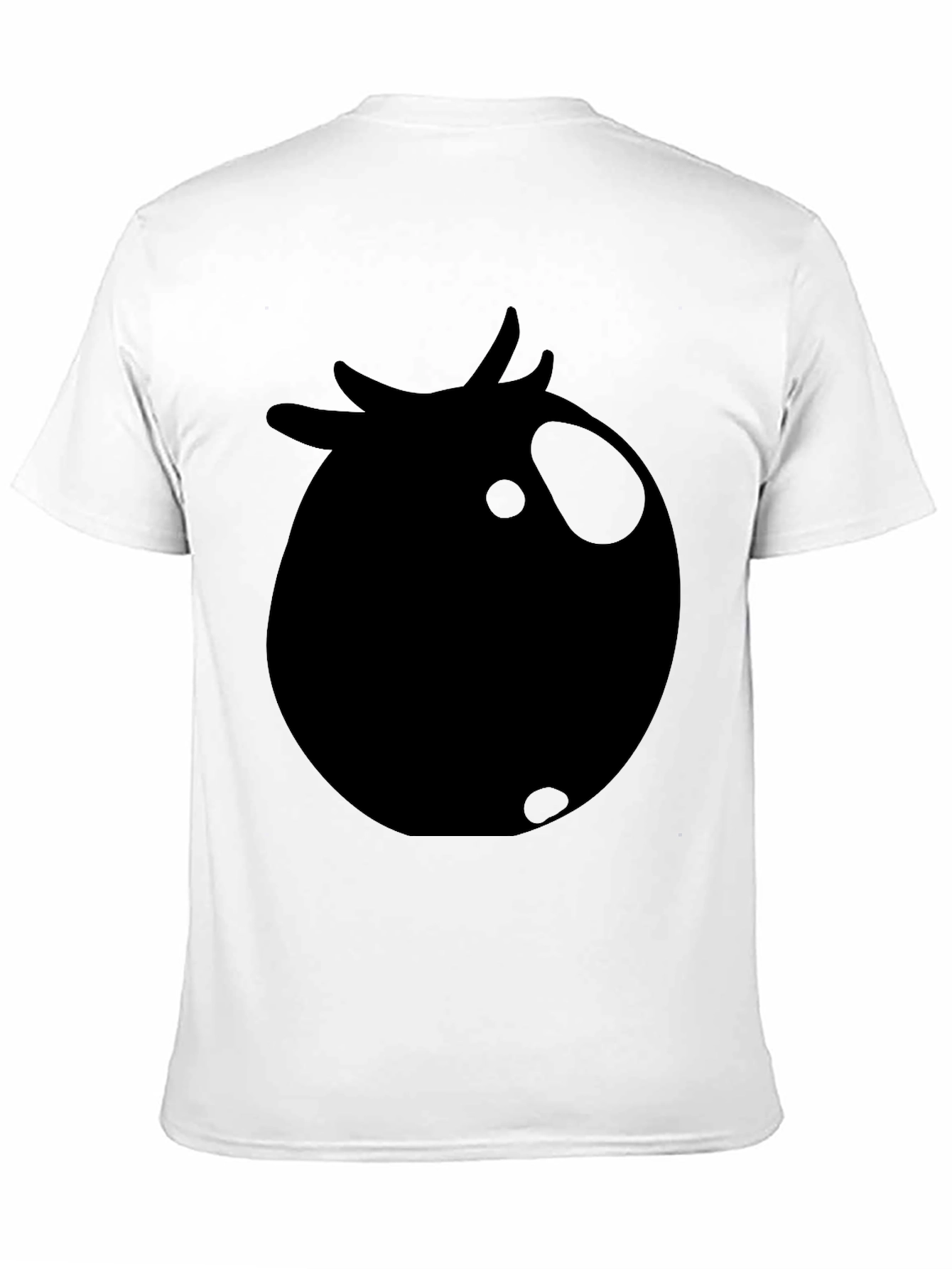 Black T-Shirt with Tomato Graphic Print