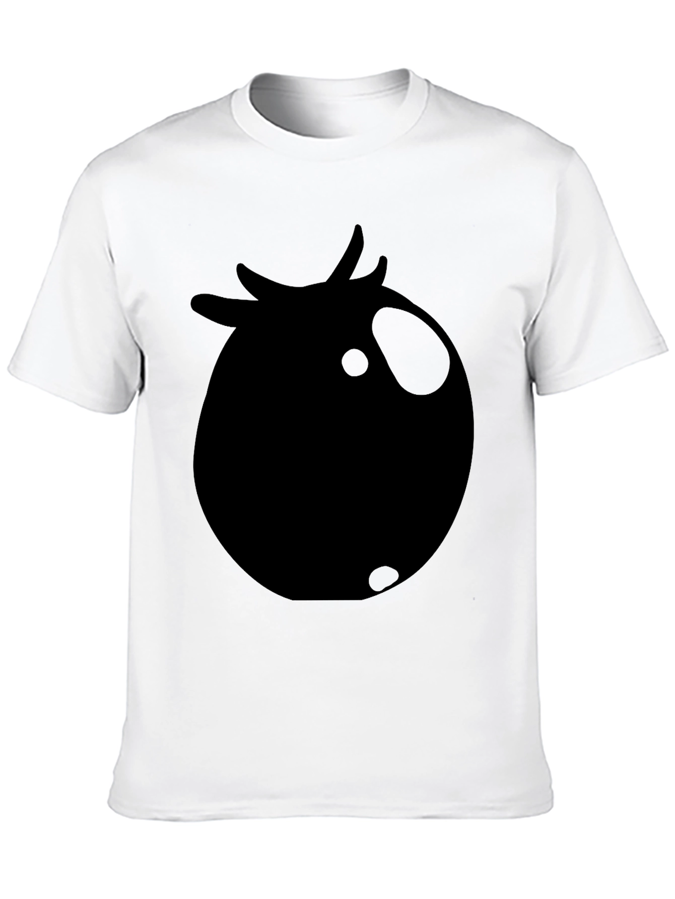 Black T-Shirt with Tomato Graphic Print