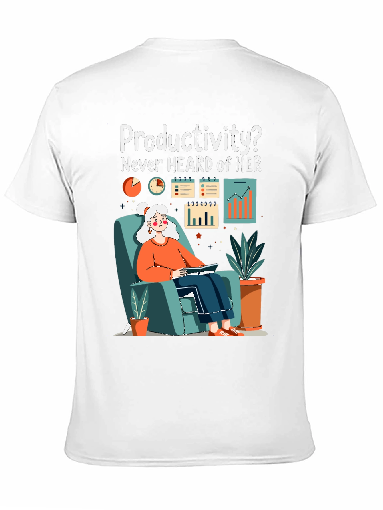 Lazy Day Tee - Productivity? Never Heard of Her
