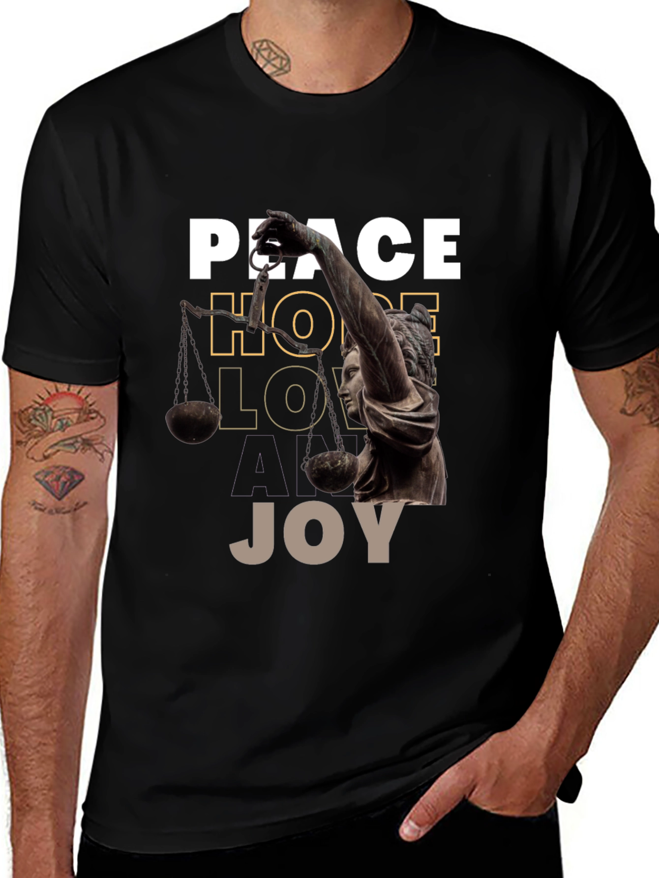 Peace Hope Love Joy Graphic Tee