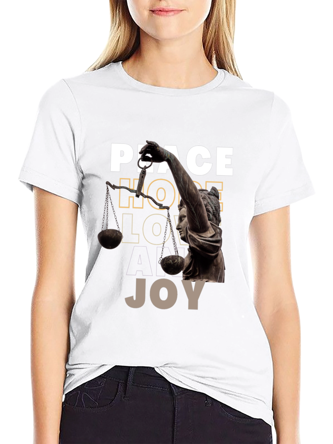 Peace Hope Love Joy Graphic Tee