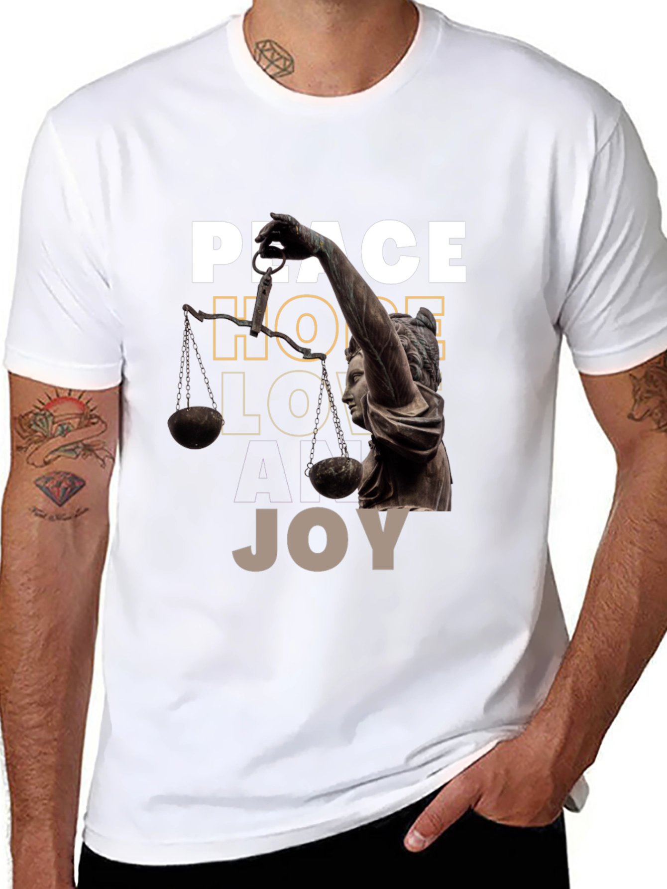 Peace Hope Love Joy Graphic Tee