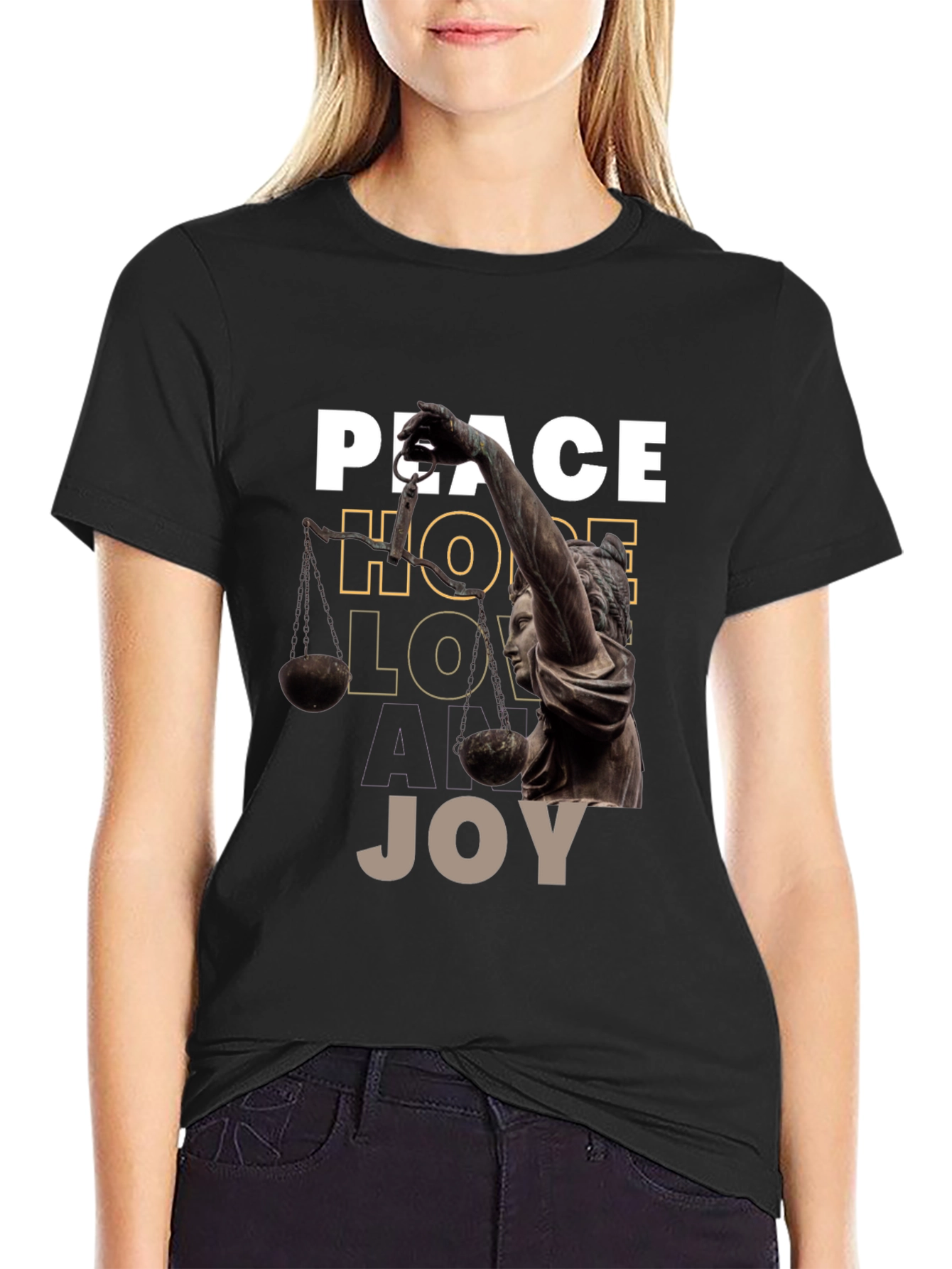 Peace Hope Love Joy Graphic Tee