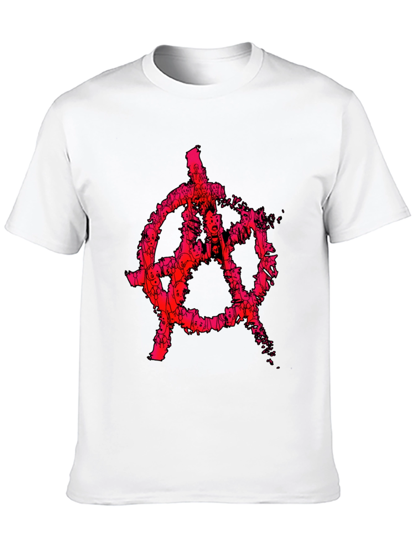 Anarchy Symbol Graphic Tee - Punk Style