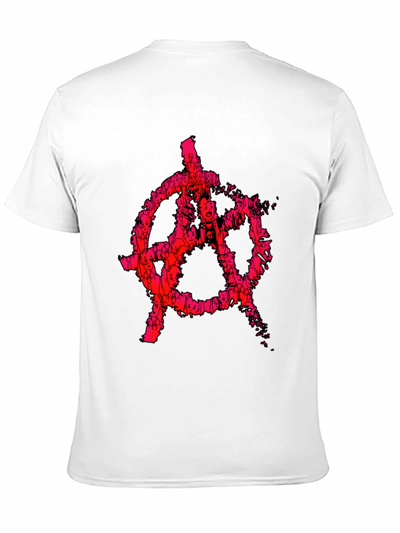 Anarchy Symbol Graphic Tee - Punk Style