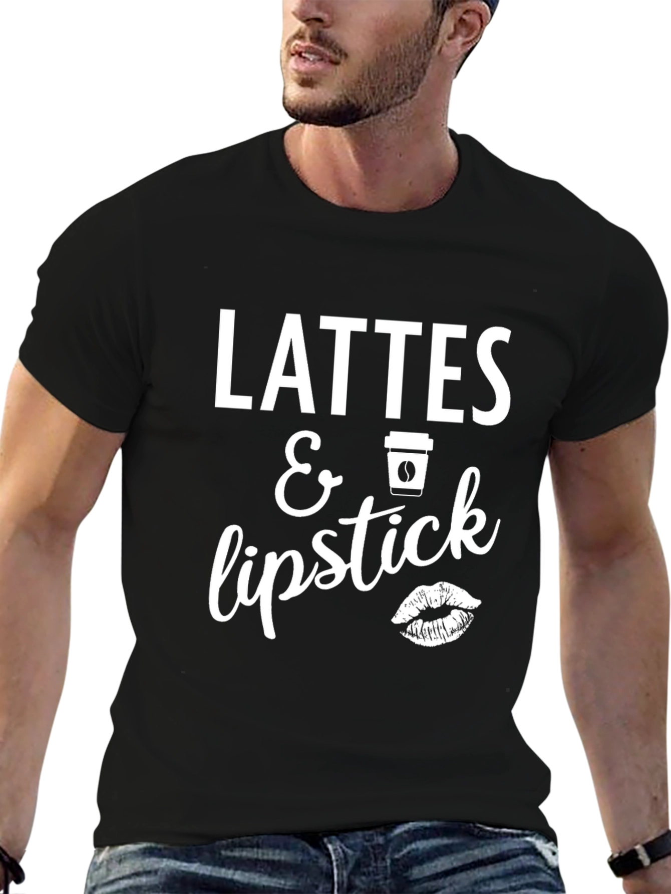 Lattes & Lipstick Graphic T-Shirt