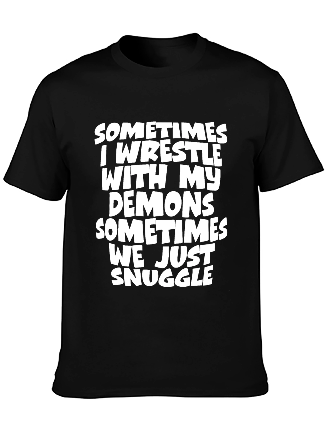 Wrestle Demons Snuggle Graphic Tee