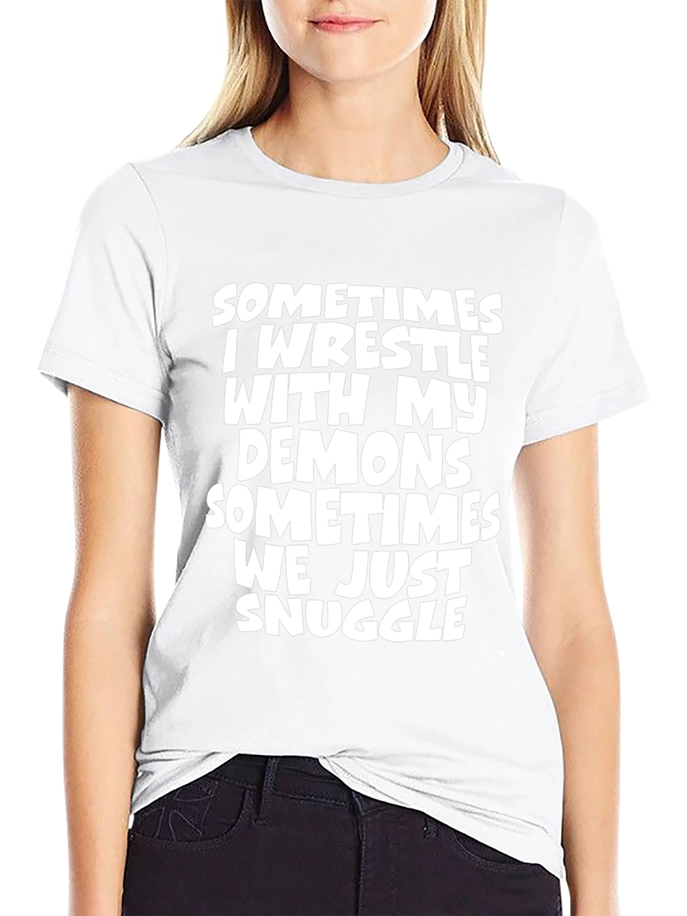 Wrestle Demons Snuggle Graphic Tee