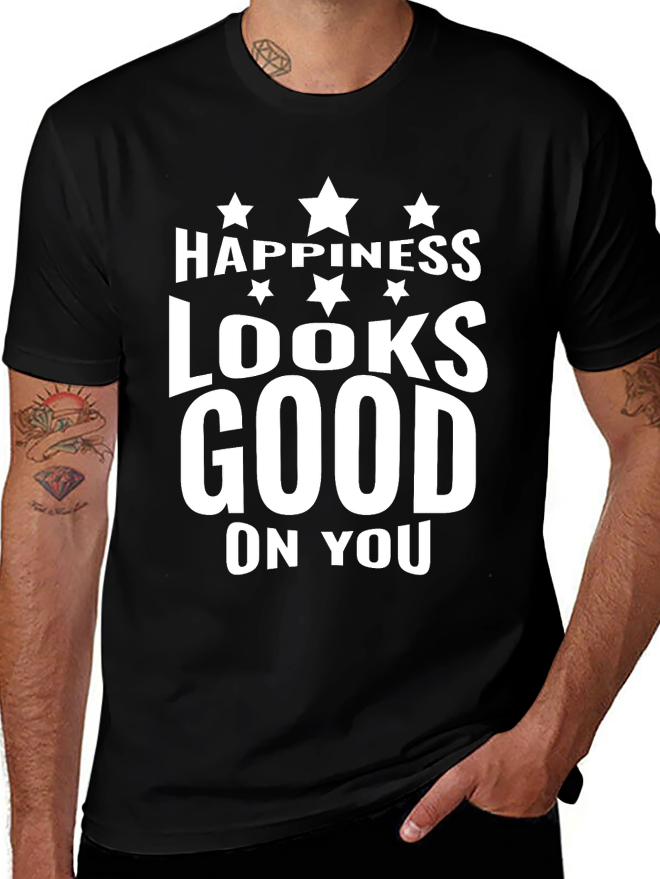 Happiness Looks Good on You - Graphic T-Shirt