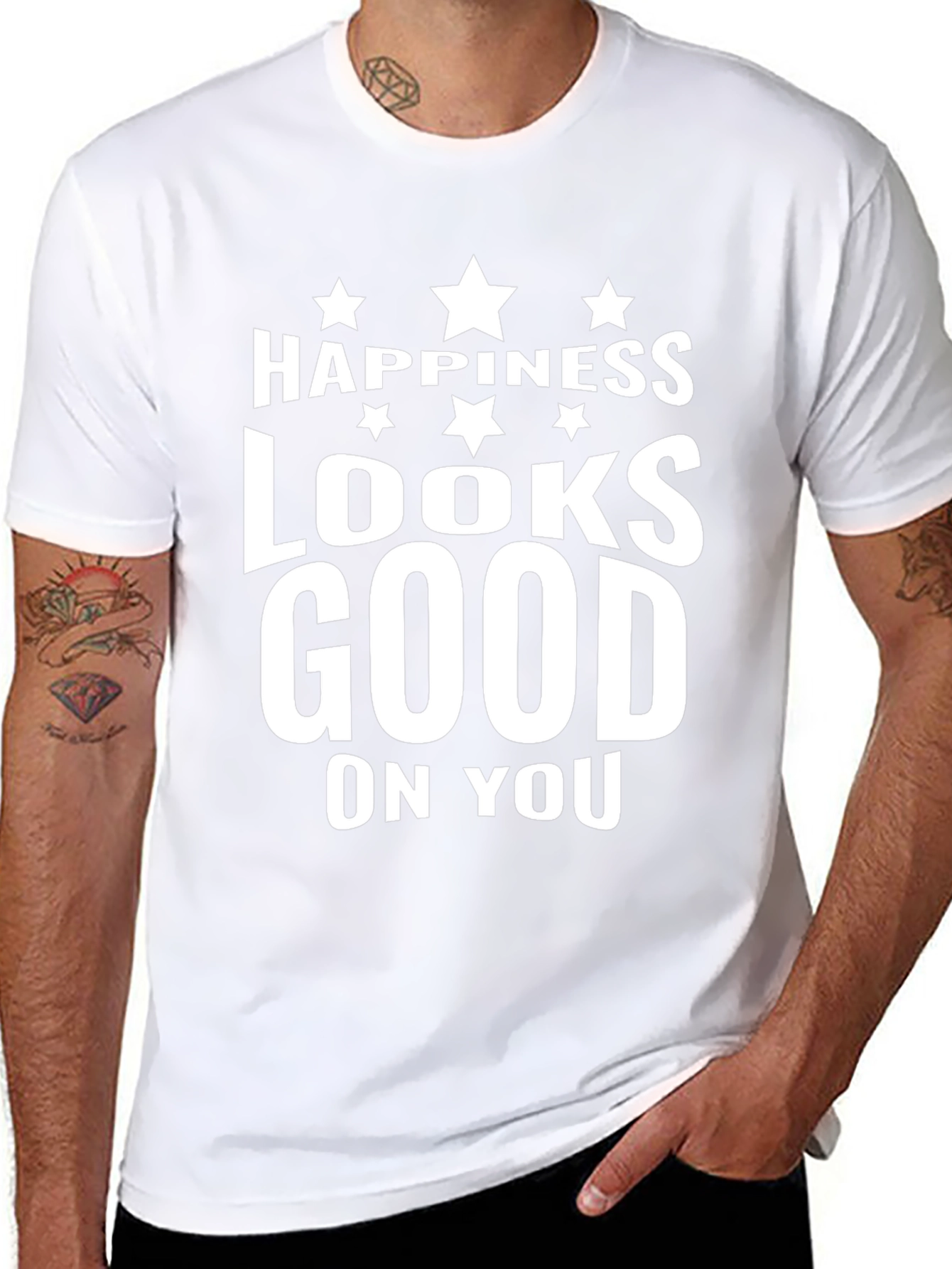 Happiness Looks Good on You - Graphic T-Shirt