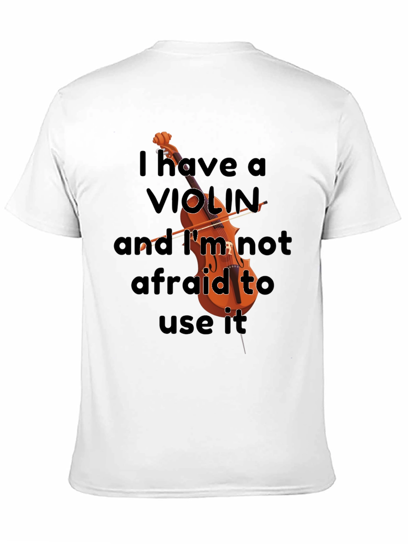 Violin Lovers Bold Statement T-Shirt