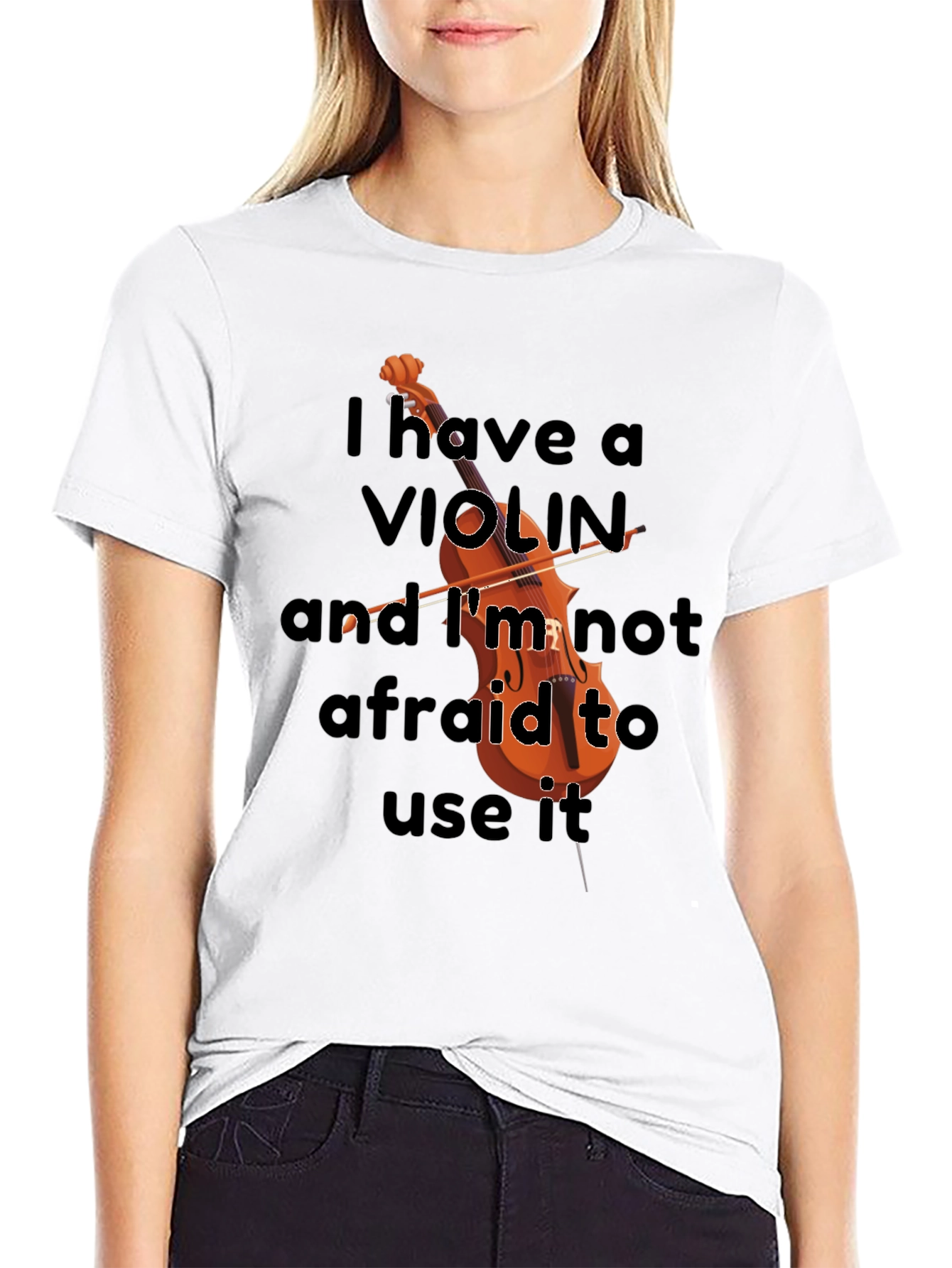 Violin Lovers Bold Statement T-Shirt