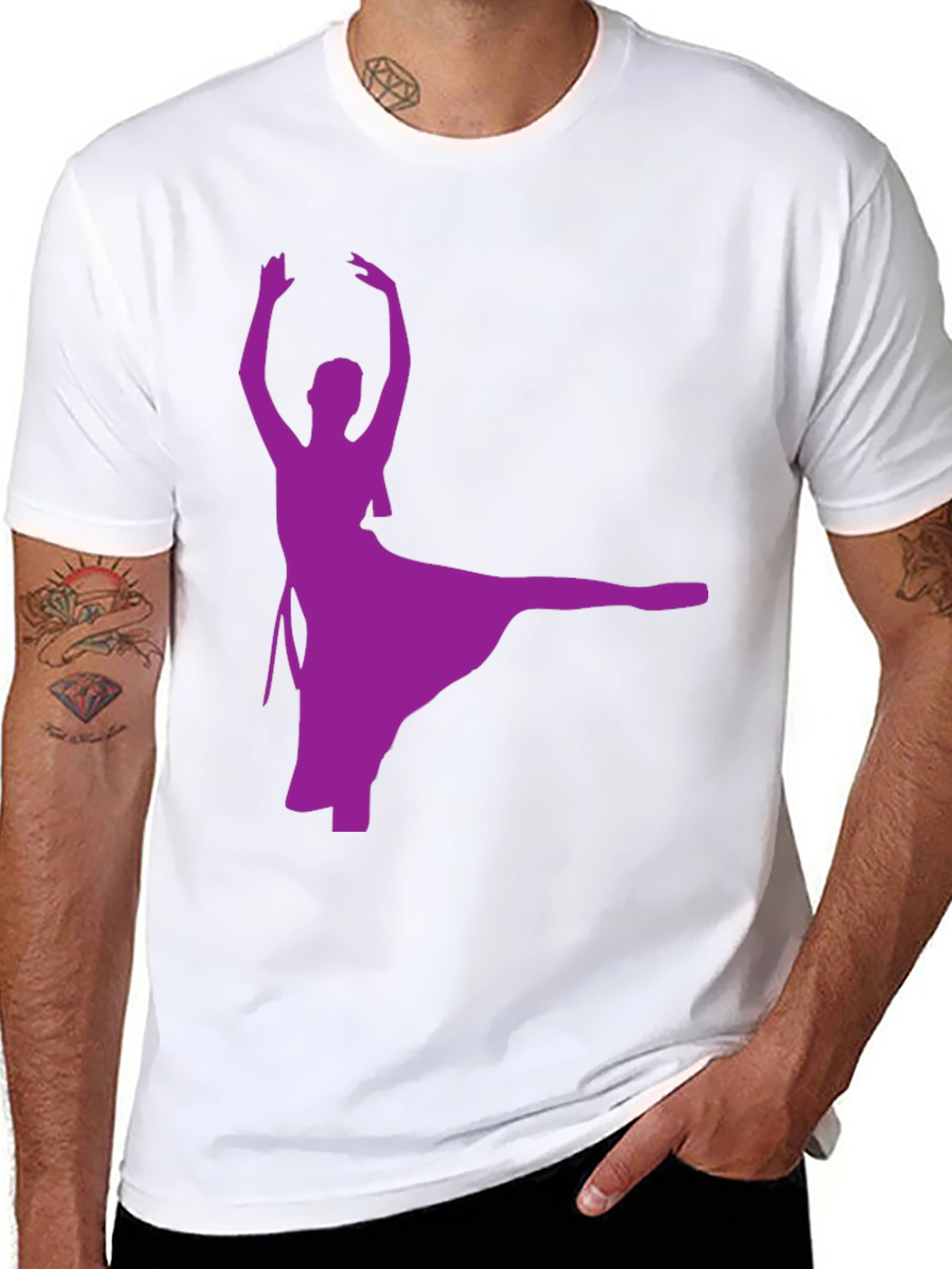 Dancer Graphic Tee - Stylish Black T-Shirt
