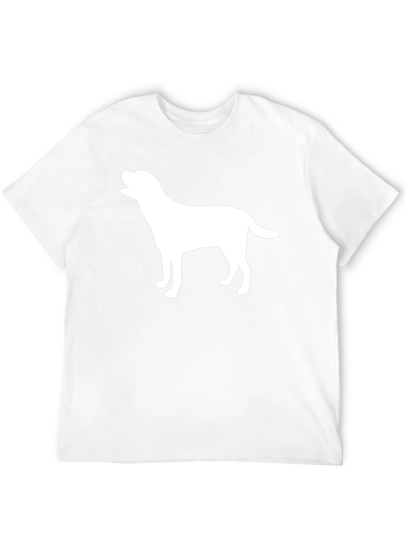 Dog Silhouette Graphic Tee - Black