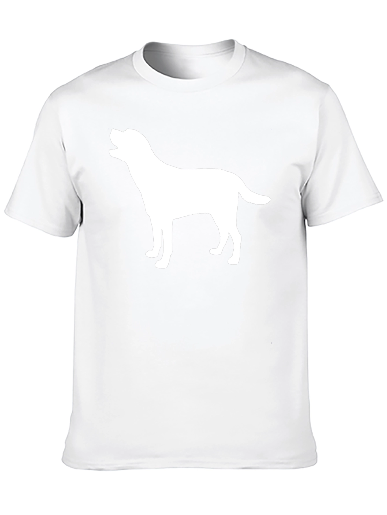Dog Silhouette Graphic Tee - Black