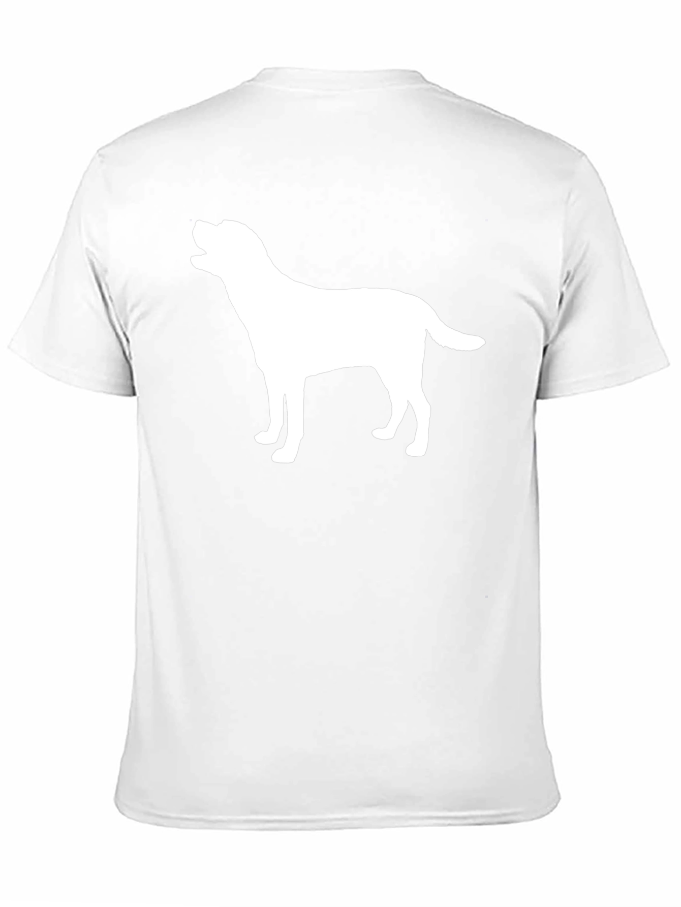Dog Silhouette Graphic Tee - Black