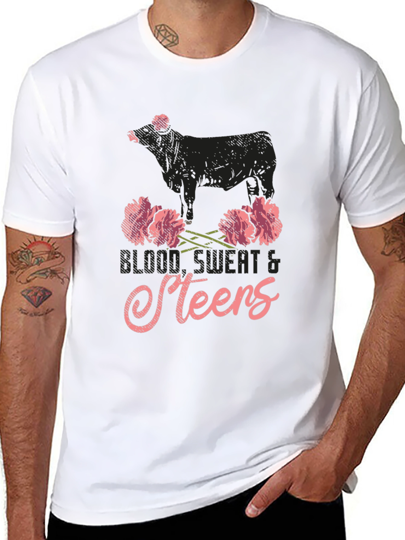 Blood Sweat & Steers Graphic Tee