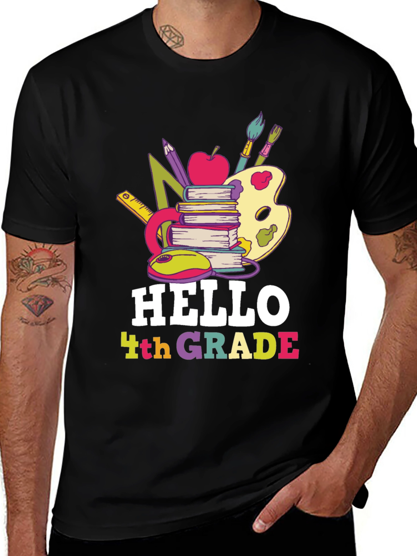 Hello 4th Grade T-Shirt Back to School